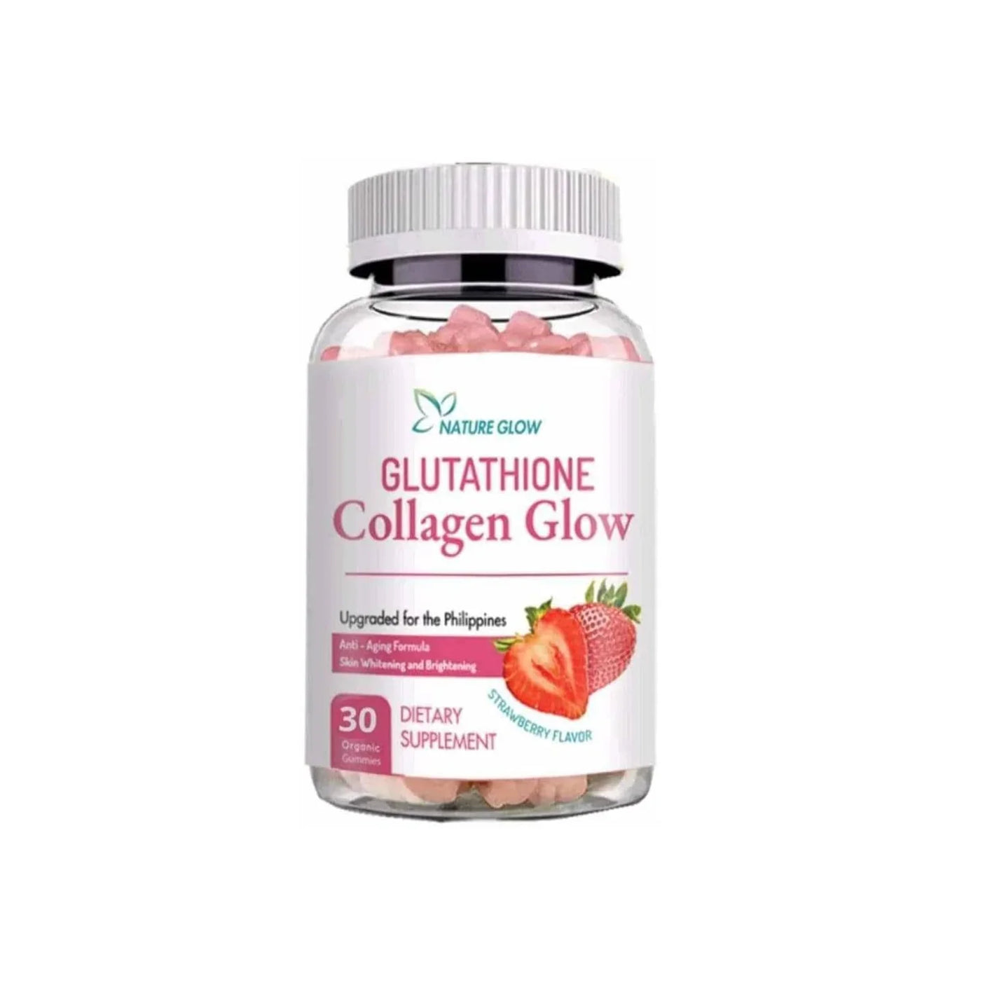 Nature Glow Glutathione Collagen Glow Strawberry - 30 Gummies