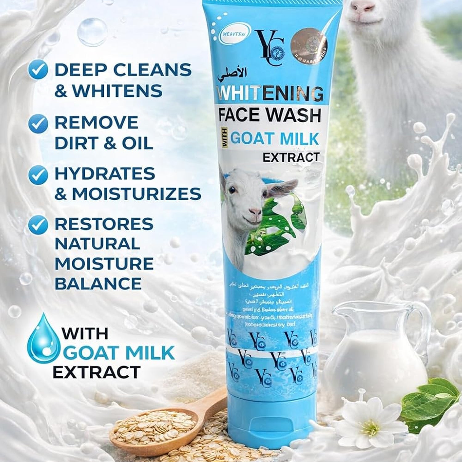 YC Goat Milk Extract Face Wash - 100ml