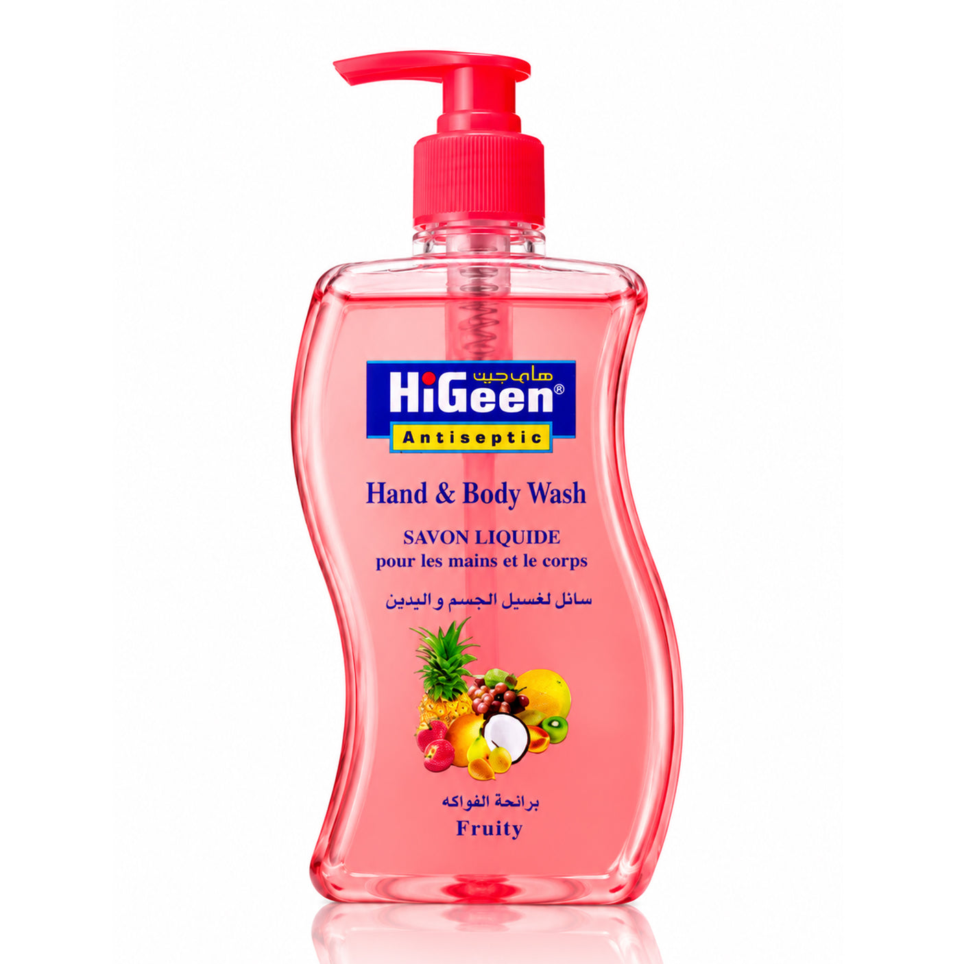 HiGeen Antiseptic Fruity Hand & Body Wash - 500ml