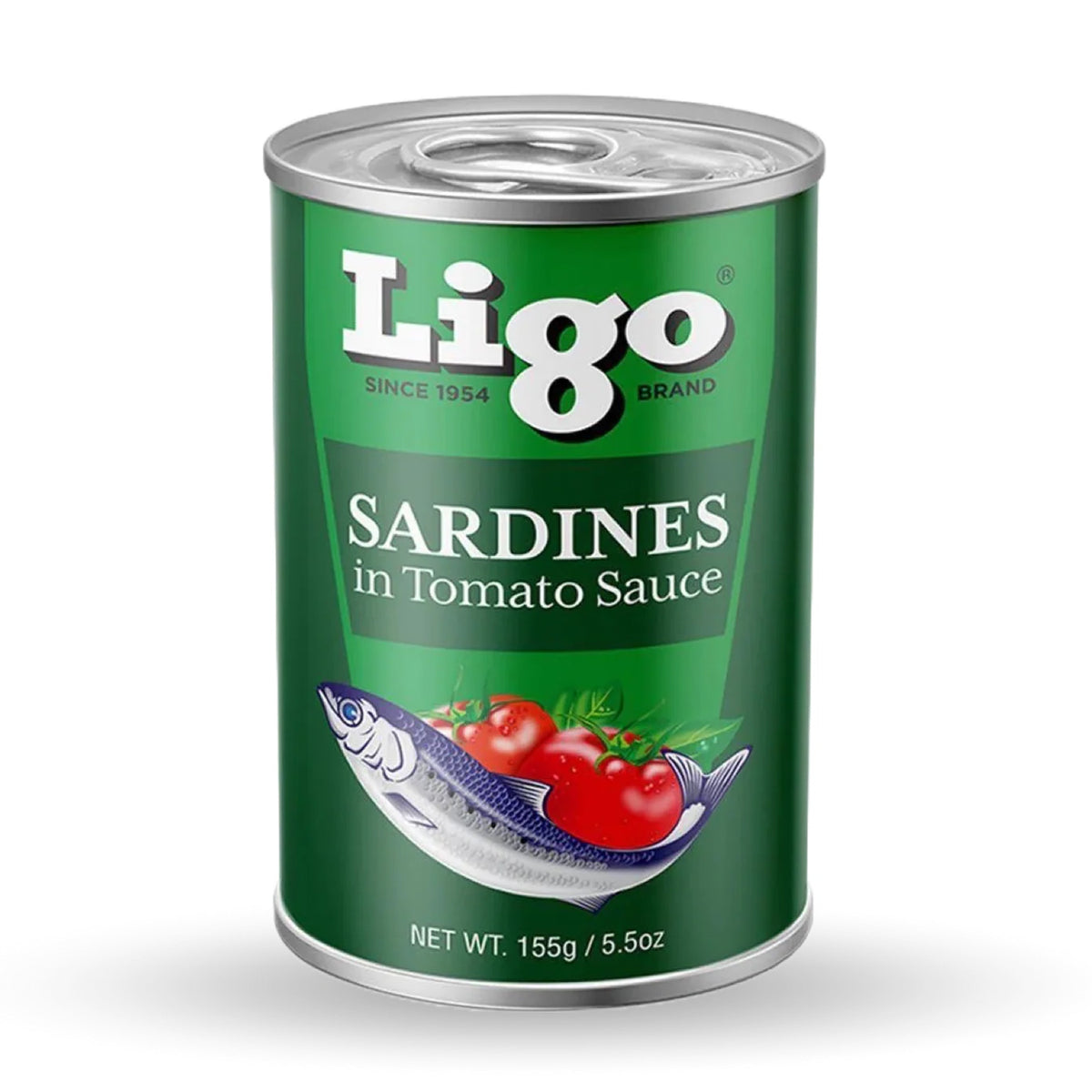 Ligo Sardines In Tomato Sauce Green & Chili - 155g × 4Pcs (Offer)