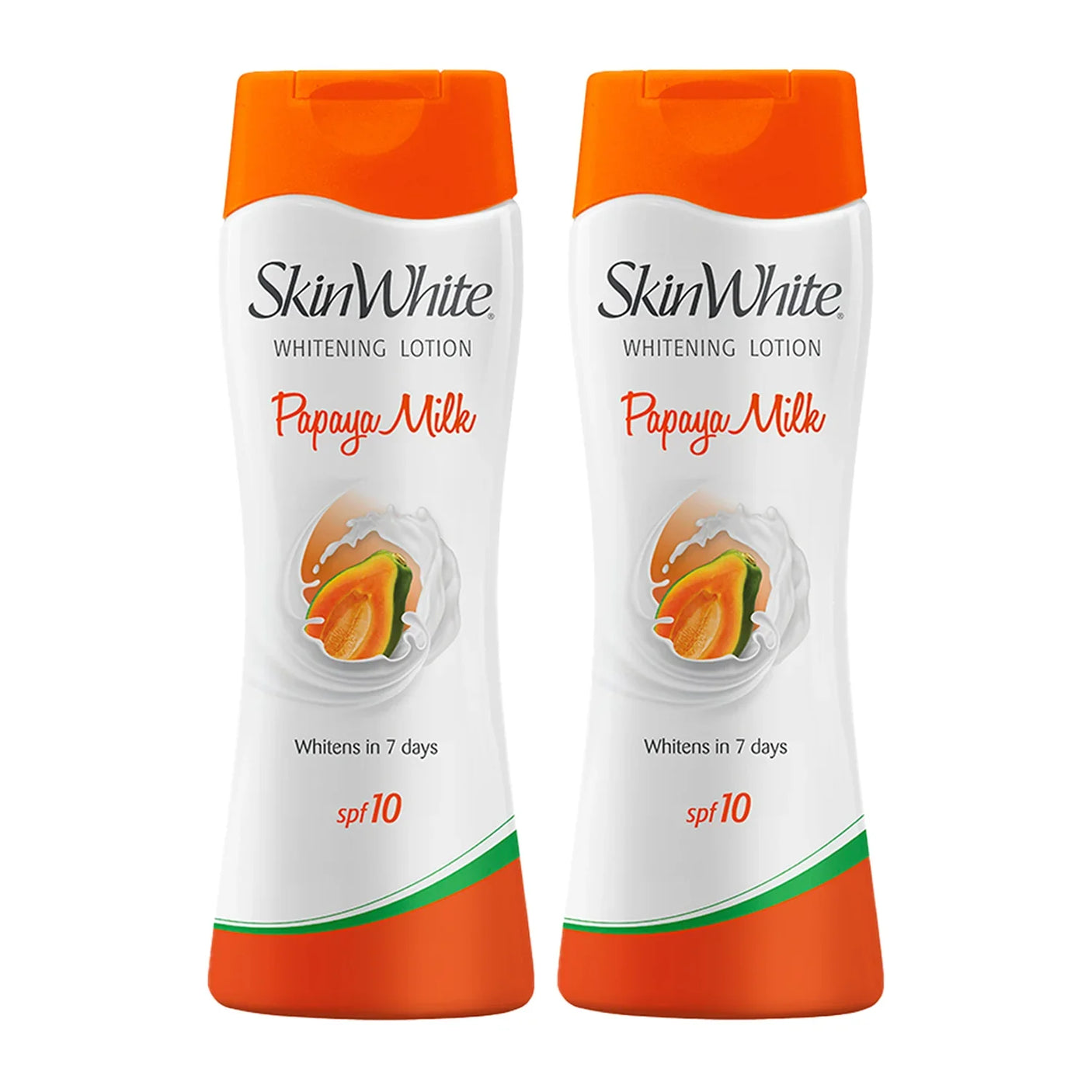 SkinWhite Naturals Brightening Lotion Papaya Milk - 2Pcs × 200ml