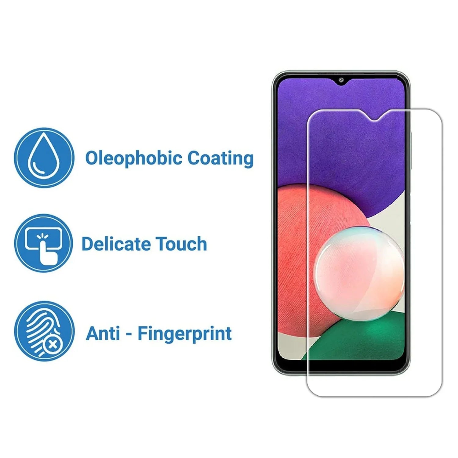 Samsung M33 2.5D Tempered Glass