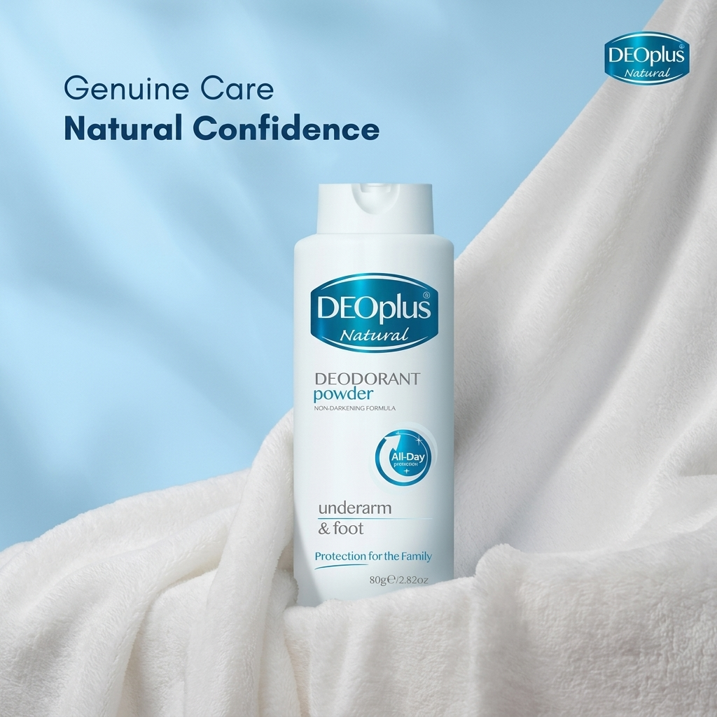 Deoplus Natural Tri-Active System Deodorant Powder - 80g