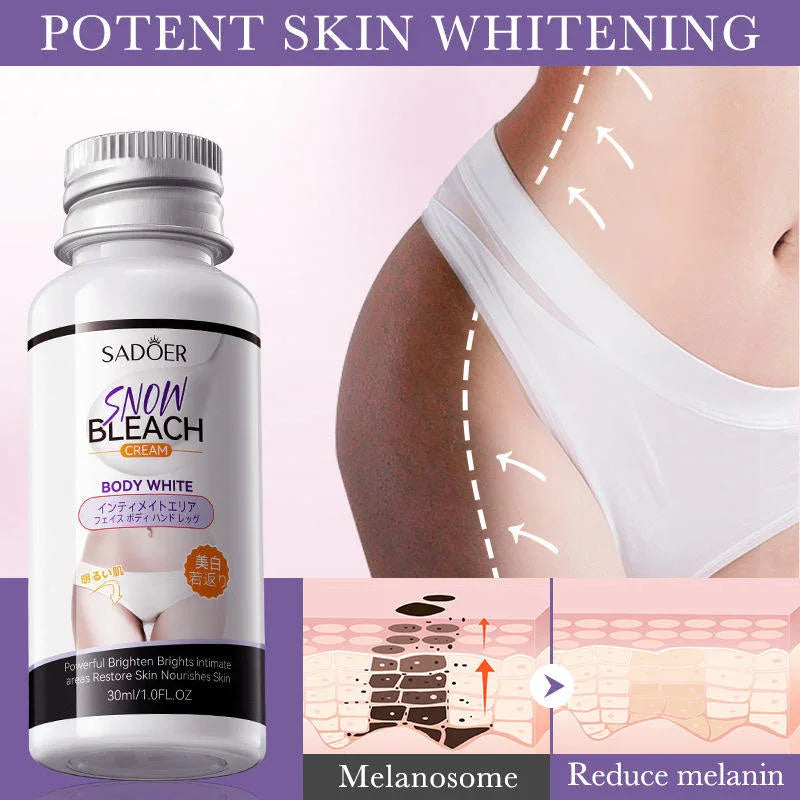 Sadoer Snow Bleach Body Brightening Cream - 30ml