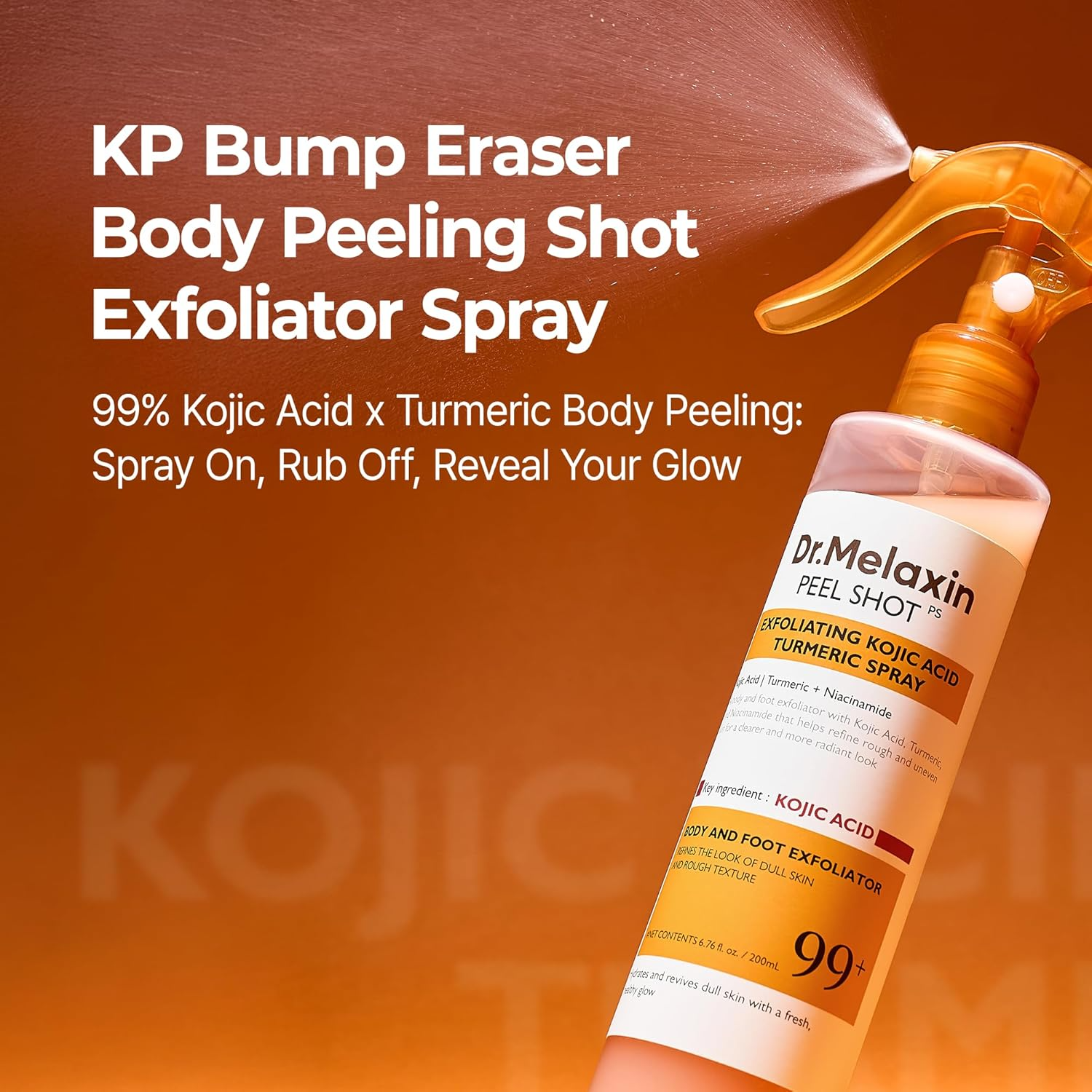 Dr.Melaxin Peel Shot Exfoliating Kojic Acid Turmeric Spray - 200ml