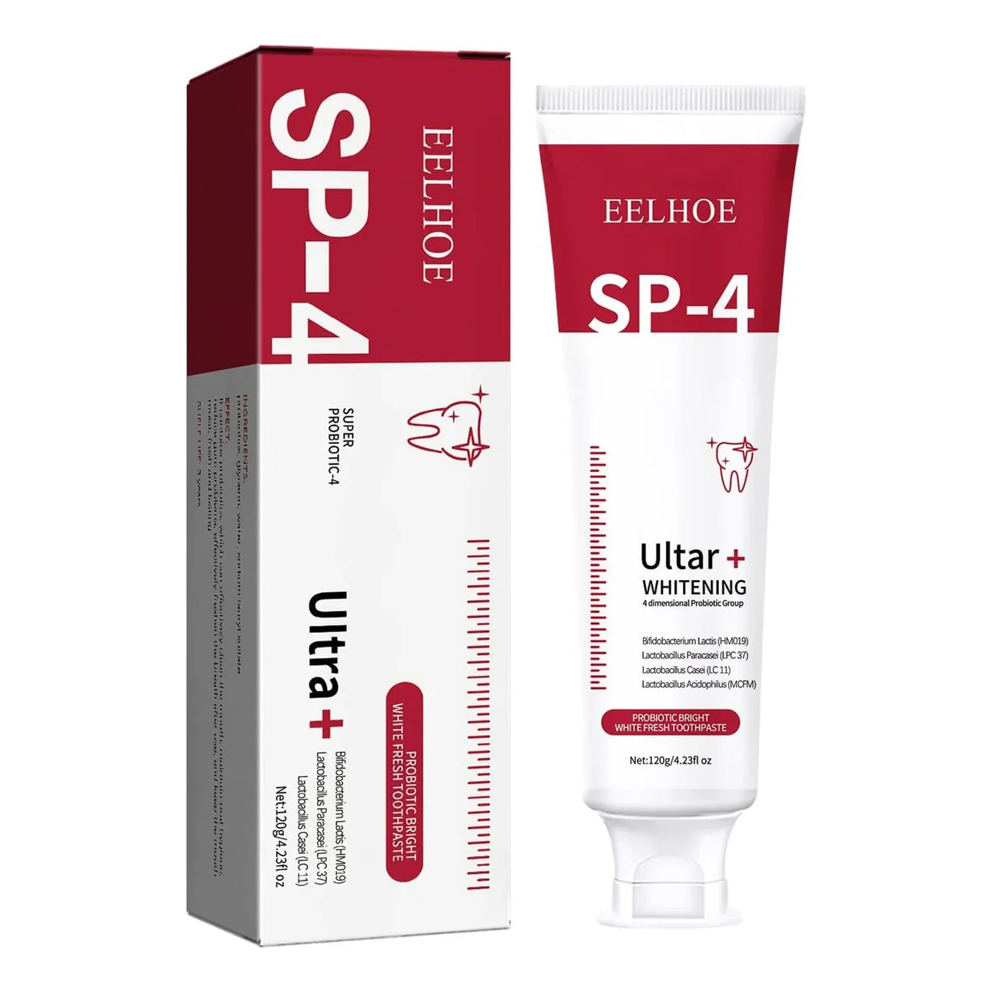 EELHOE SP-4 Probiotic Bright White Fresh Toothpaste - 120g
