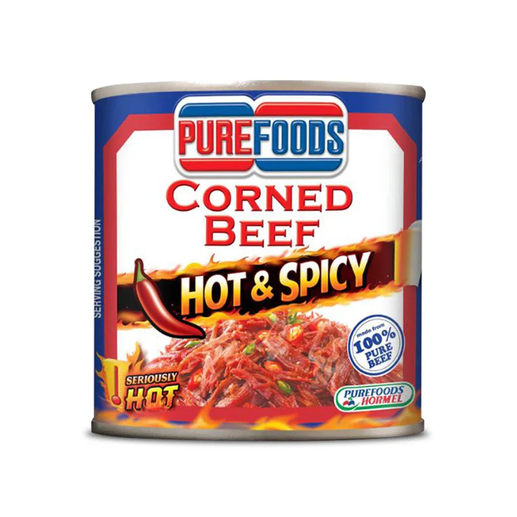 Purefoods Corned Beef Hot & Spicy - 210g