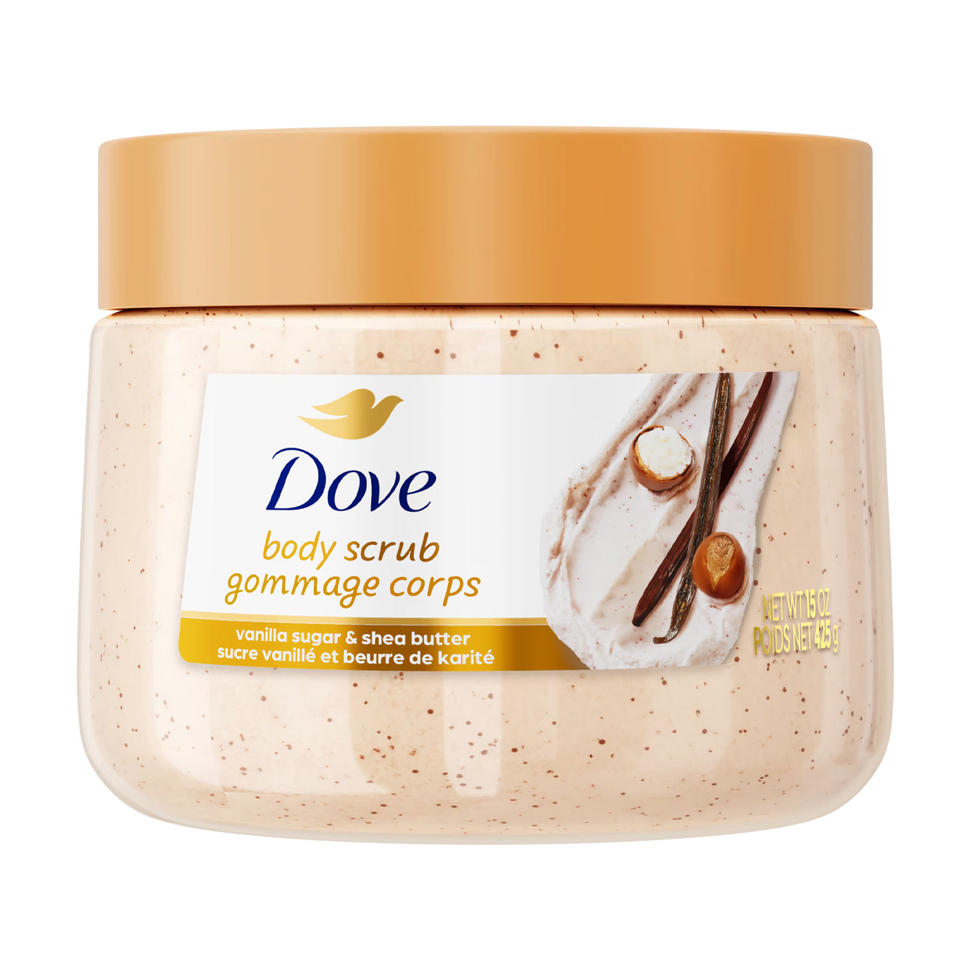 Dove Brown Vanilla Sugar & Shea Butter Body Scrub - 425g