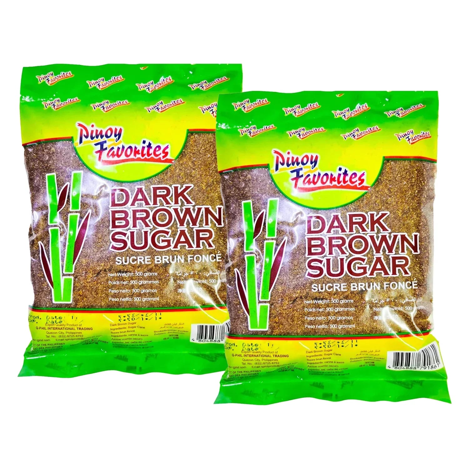 Pinoy Favorites Dark Brown Sugar - 500g × 2 Pcs (Offer)