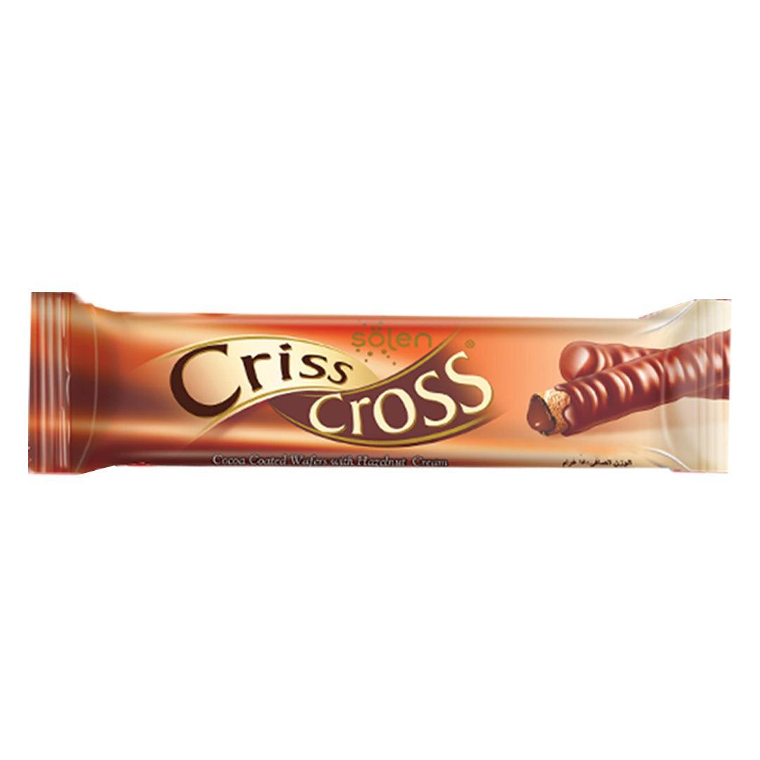 Solen Criss Cross Cocoa Coated Wafer With Hazelnut Cream - 15g x 24Pcs