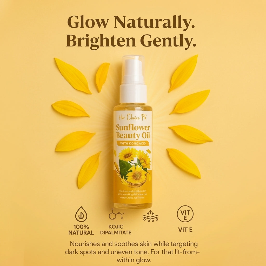 Her Choice PH Sunflower Beauty Oil with Kojic Acid - 100ml