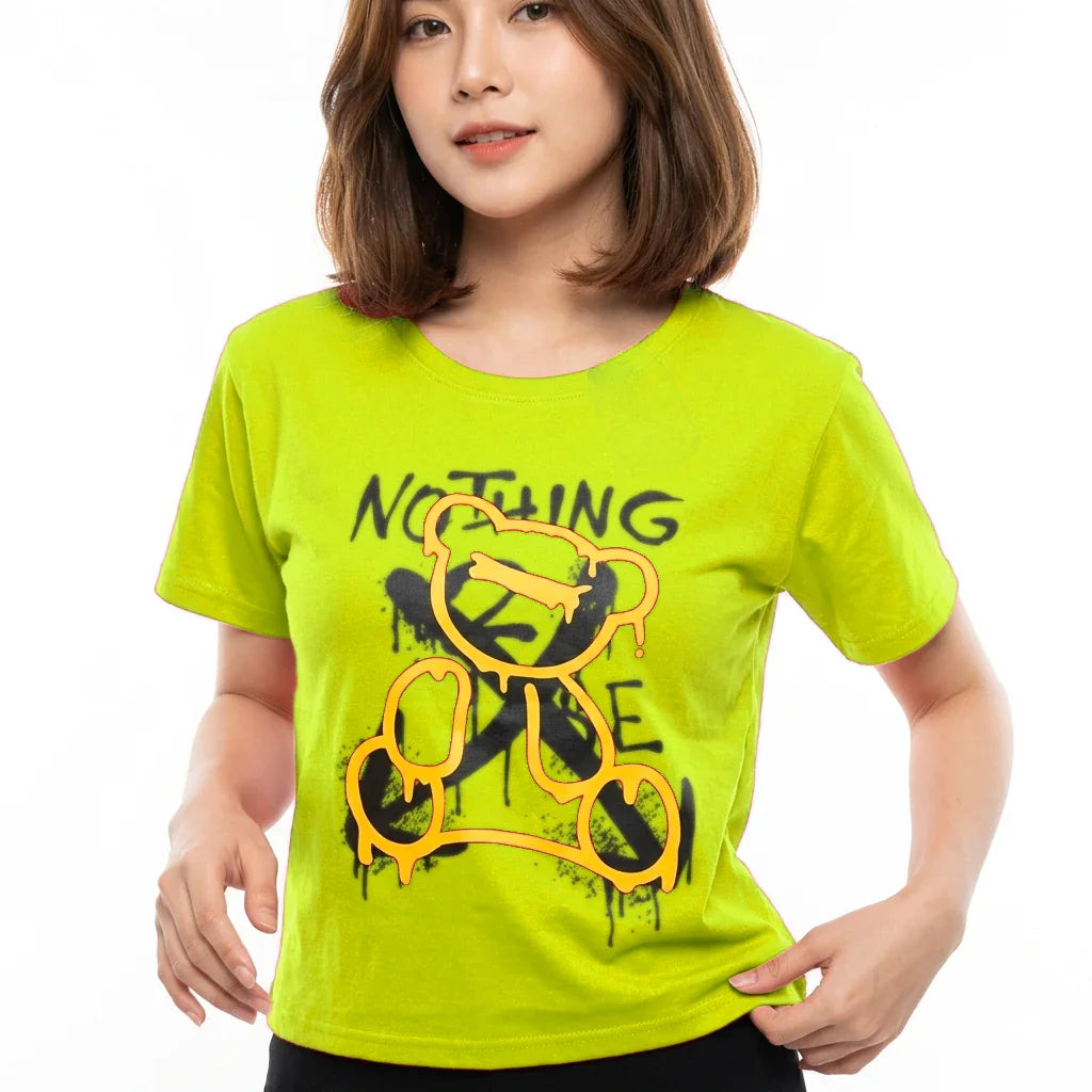 Fashion Teddy Bear Print Women's T-Shirt #1028