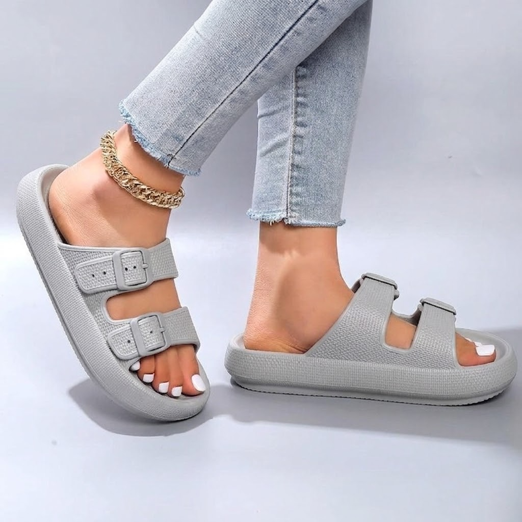 High Quality Cloud Cushion Anti-Slip Fashion Slippers L863-17