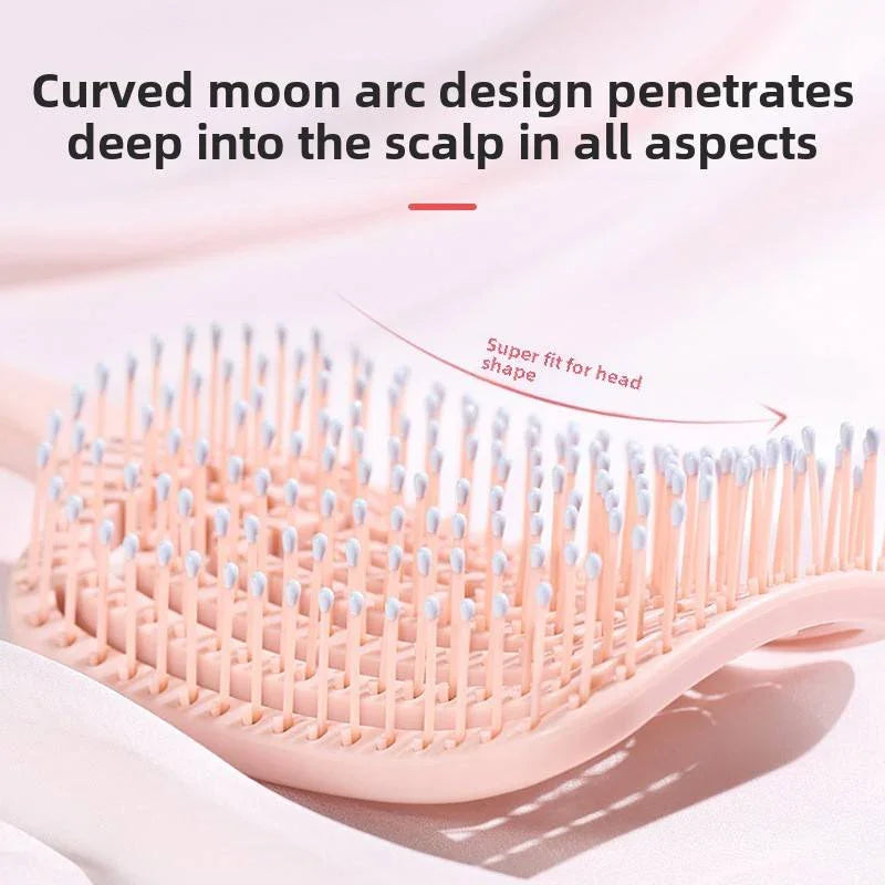 Pink Key Beauty Tools Tangle Comb & Bow Hair Band - PT2291