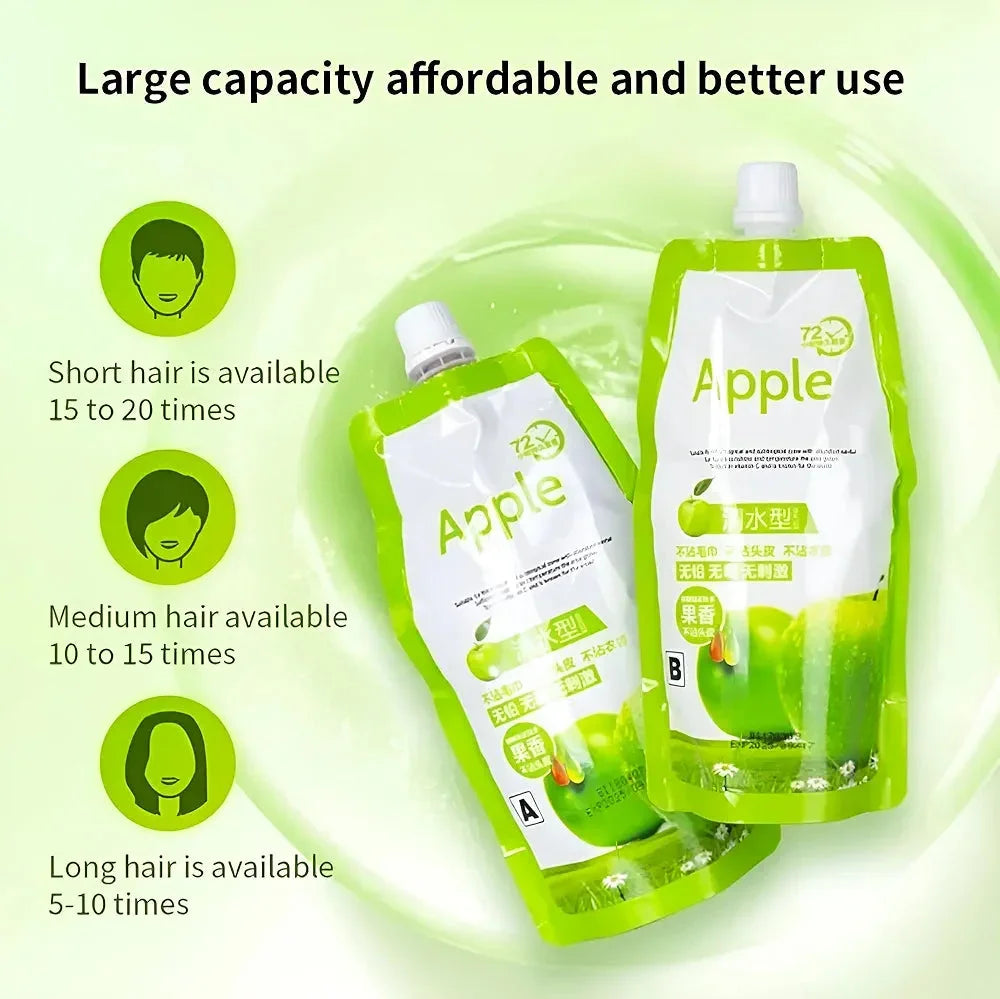 Apple Ammonia Free Black Hair Cream 72H - 500ml+500ml