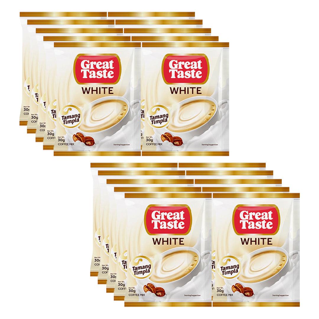 Great Taste 3 In 1 White Coffee Mix 10 x 30g (1+1) Offer