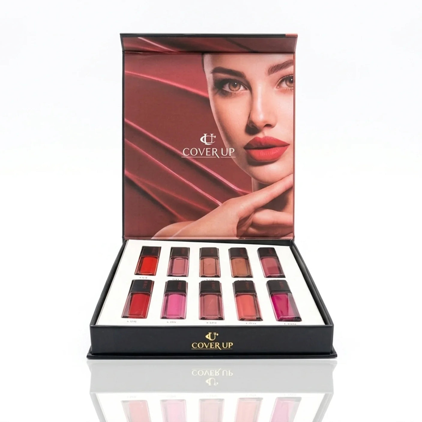 طقم ملمع شفاه حريري غير لامع من كوفر أب أرتيست - 6 جم × 10 قطع