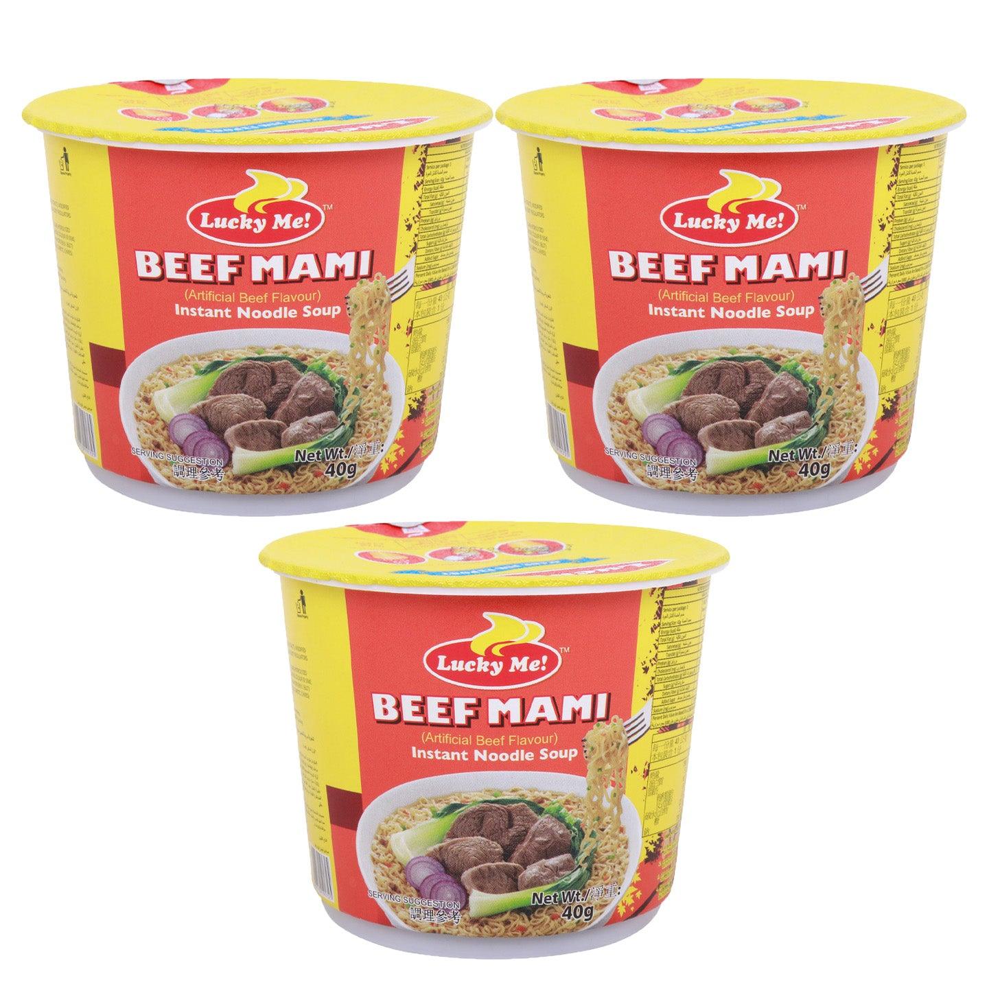 Lucky Me Mini Cup Beef 40g (2+1) Offer