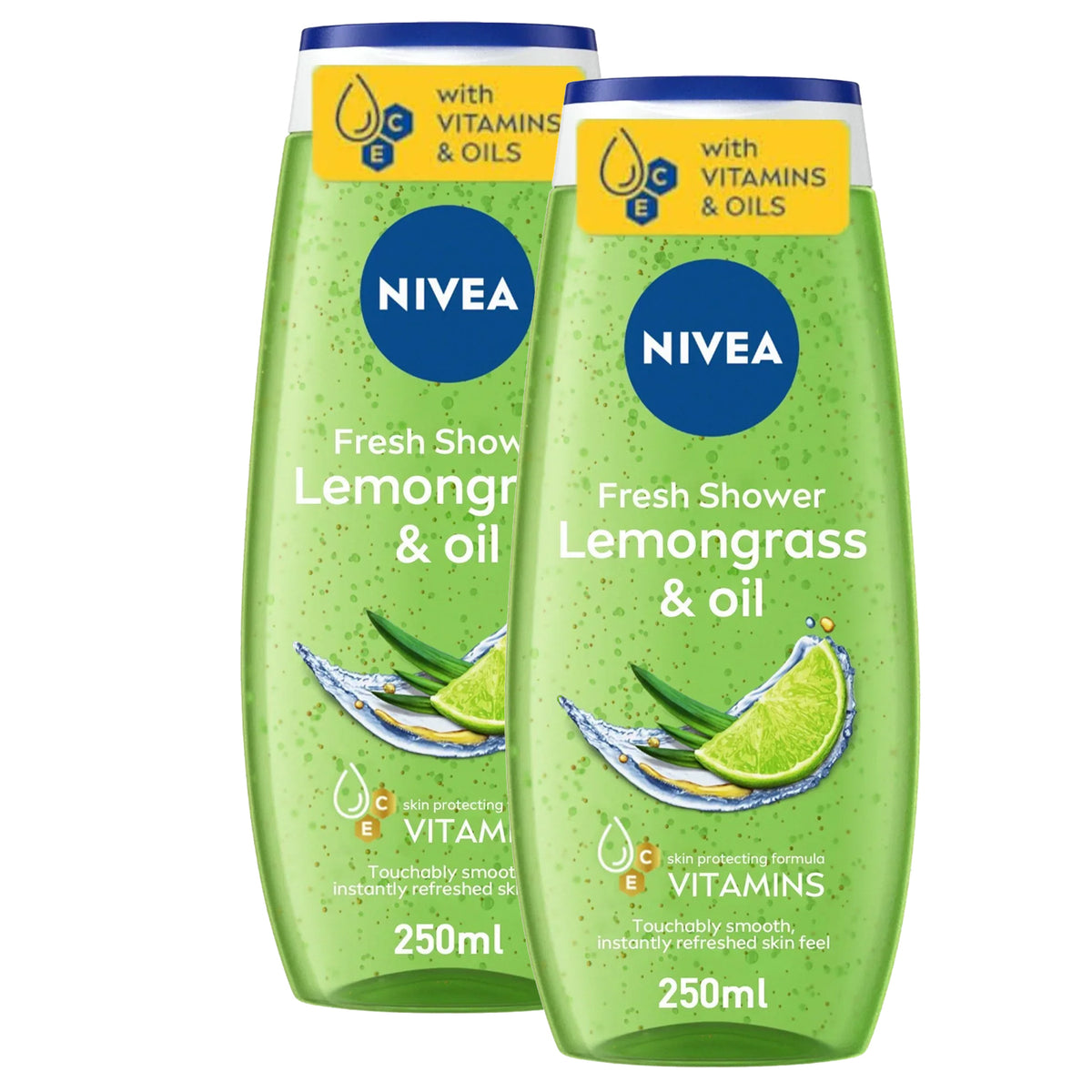 Nivea Fresh Shower Lemongrass & Oil - 250ml (1+1) Offer