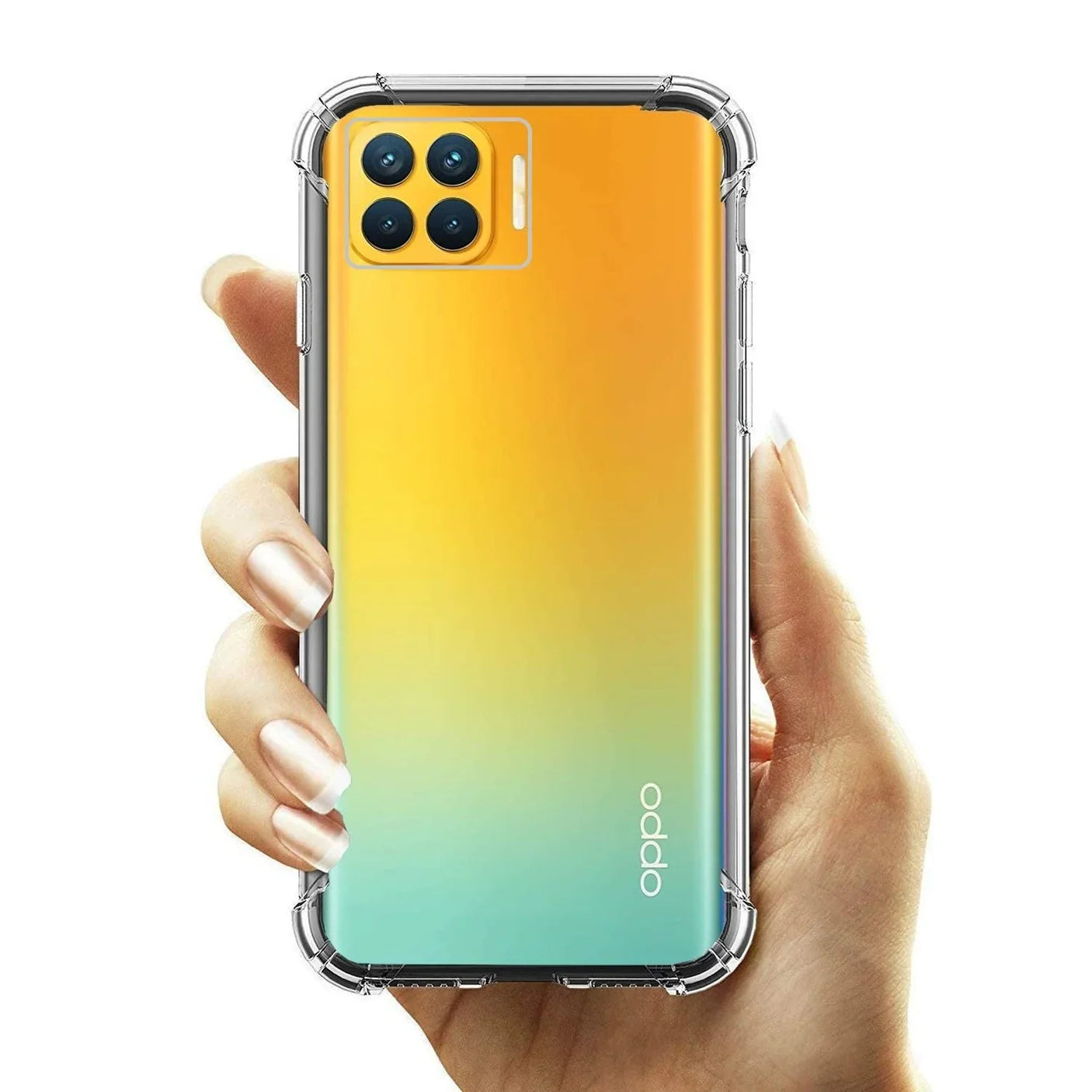جراب حماية شفاف لهاتف Oppo A93-4G