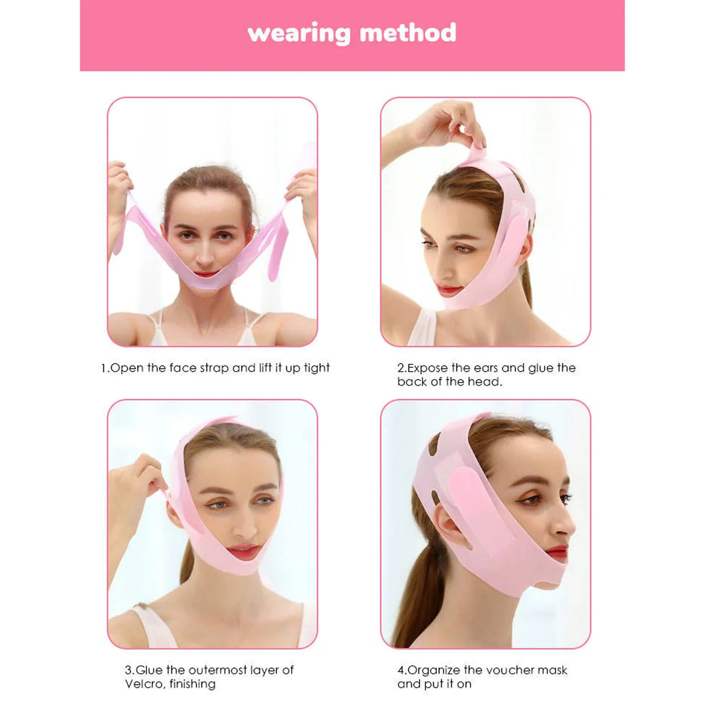 Silicone Perfect V Lifting Face Mask XC-801