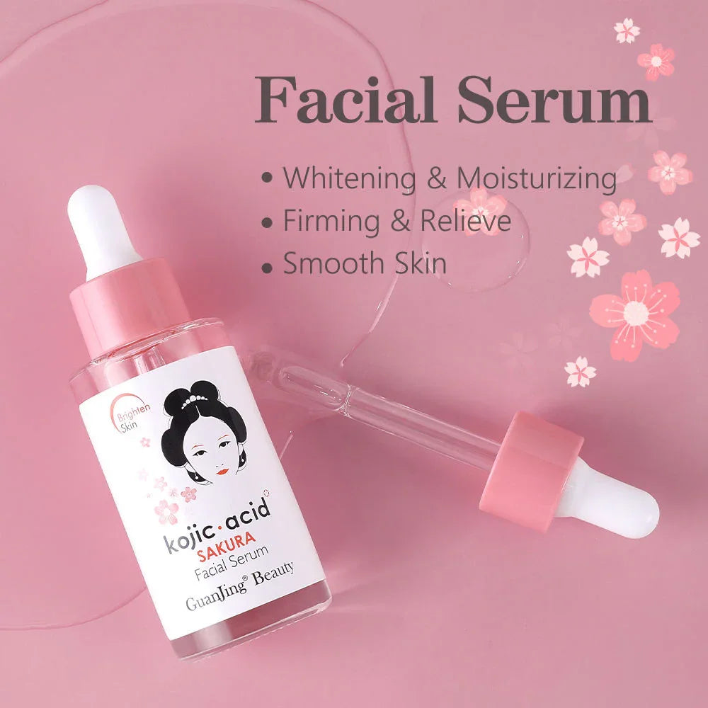 Guanjing Beauty Kojic Acid Sakura Facial Serum - 40ml
