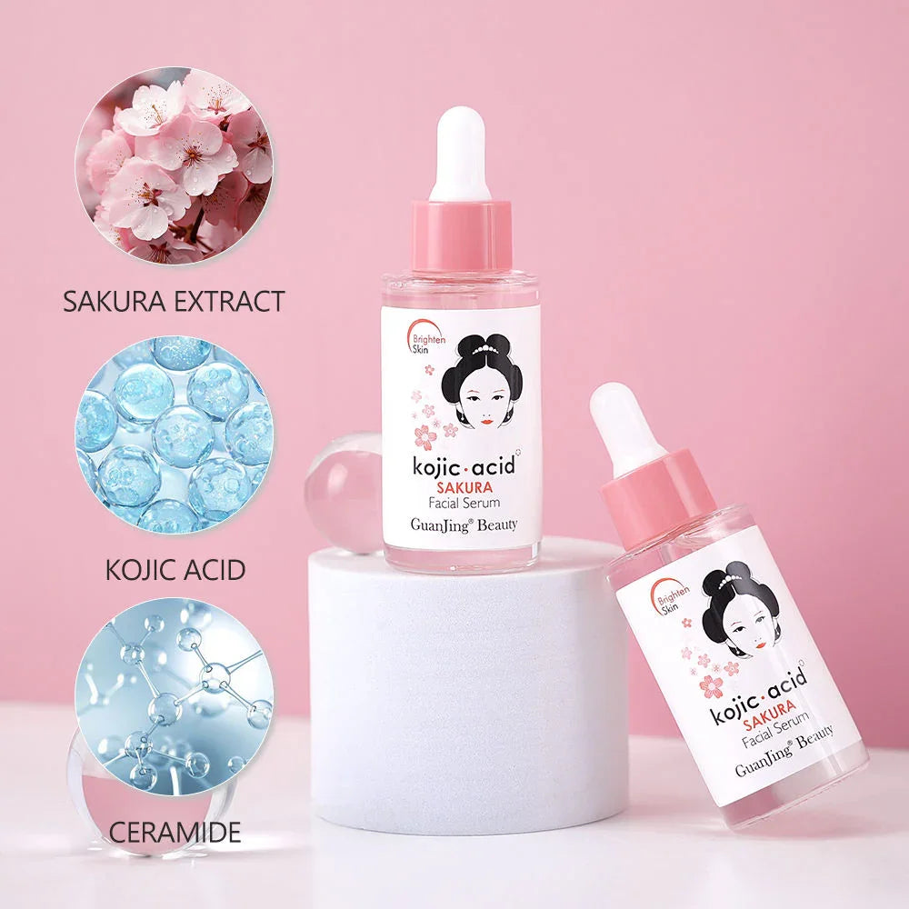 Guanjing Beauty Kojic Acid Sakura Facial Serum - 40ml