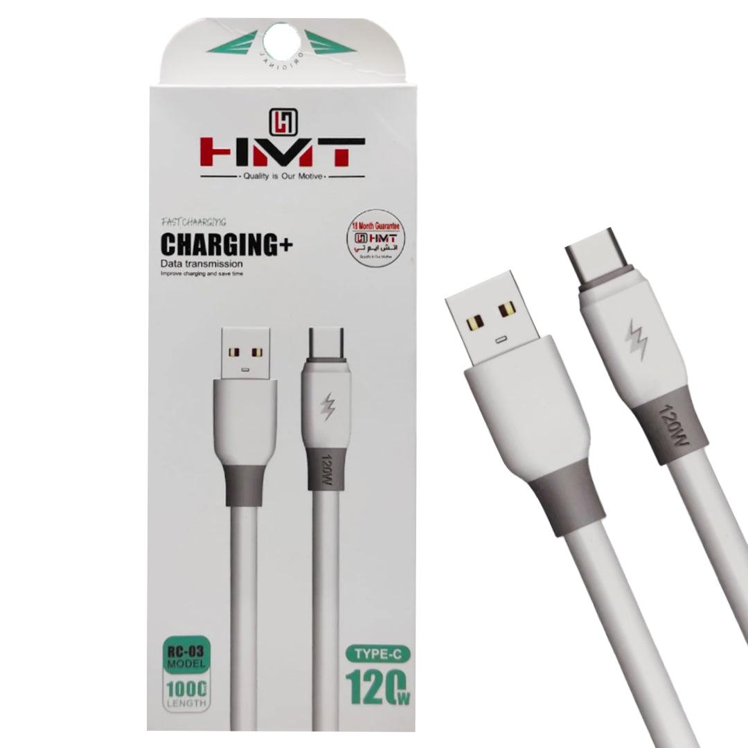 HMT Type C Charging + Data Transmission 120W Cable 1M RC-02