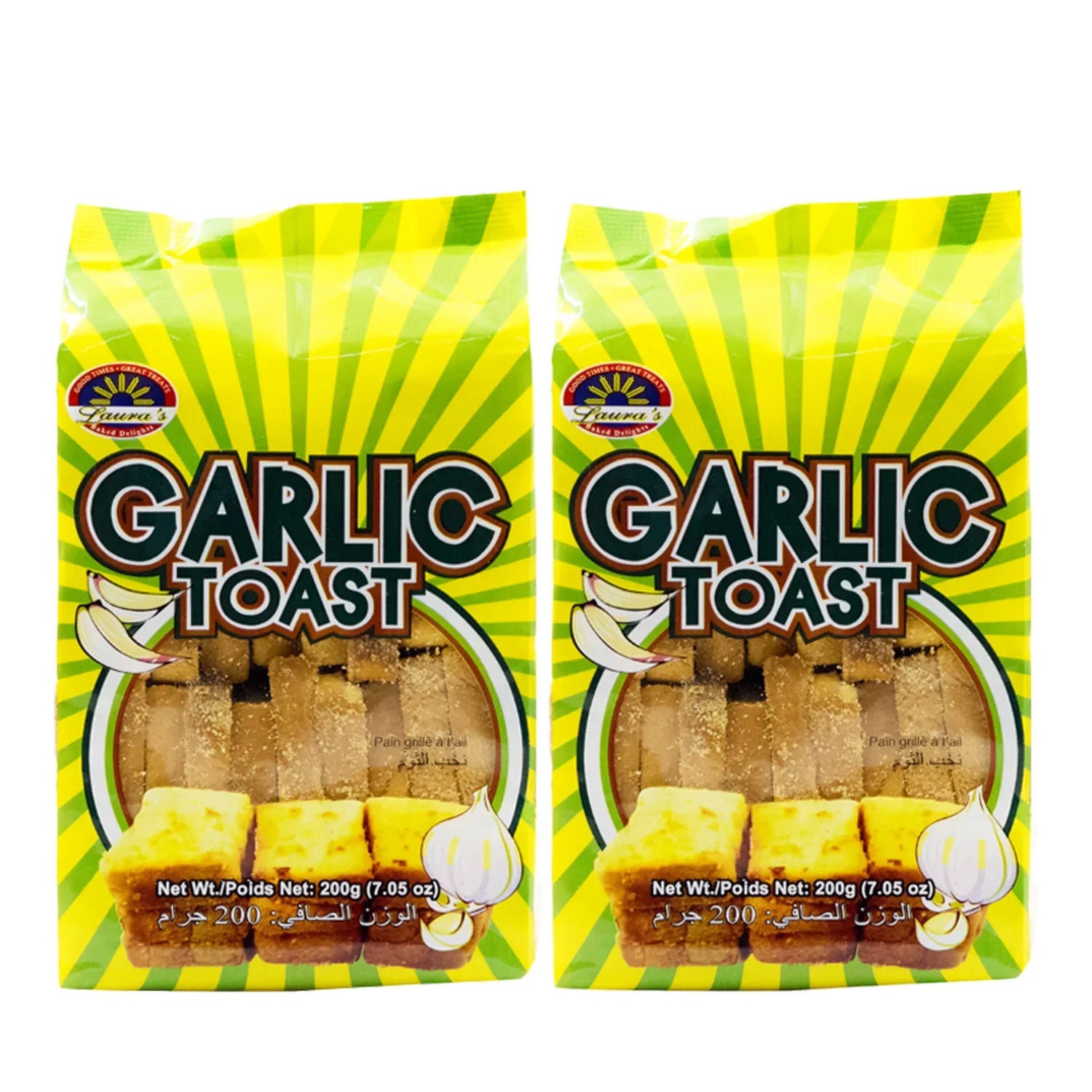 Lauras Garlic Toast - 200g × 2 Pcs (Offer)