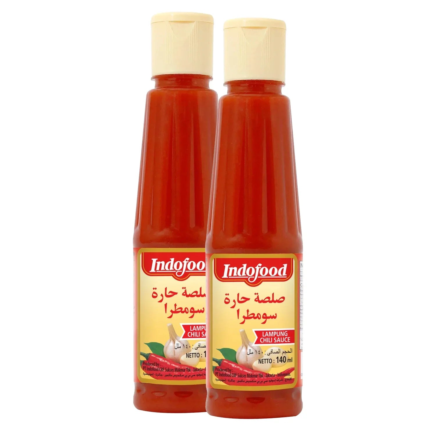 Indofood Lampung Chili Sauce - 140ml × 2 Pcs (Offer)