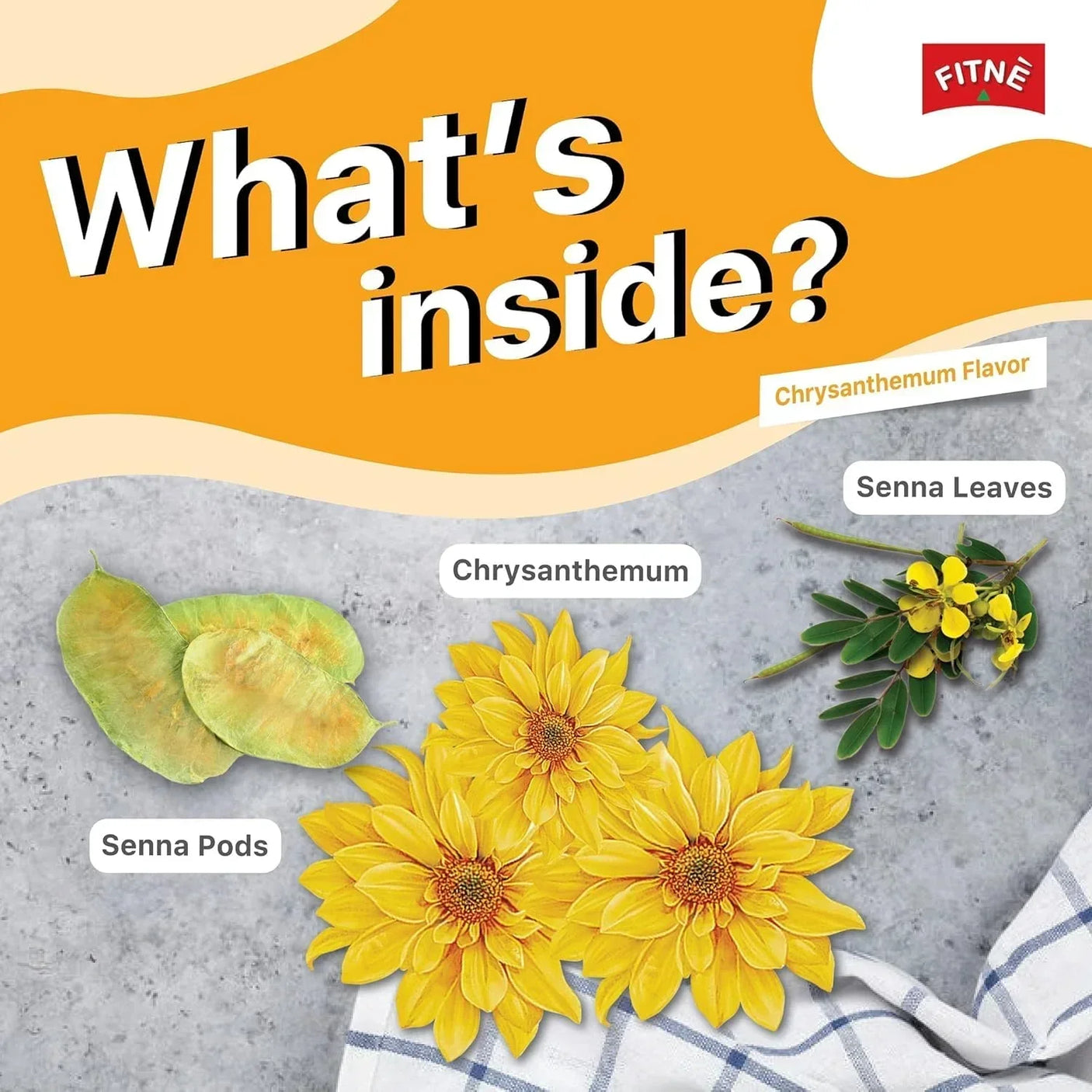 Fitne Herbal Infusion Chrysanthemum Flavored Tea - 2.5g × 15 Sachets