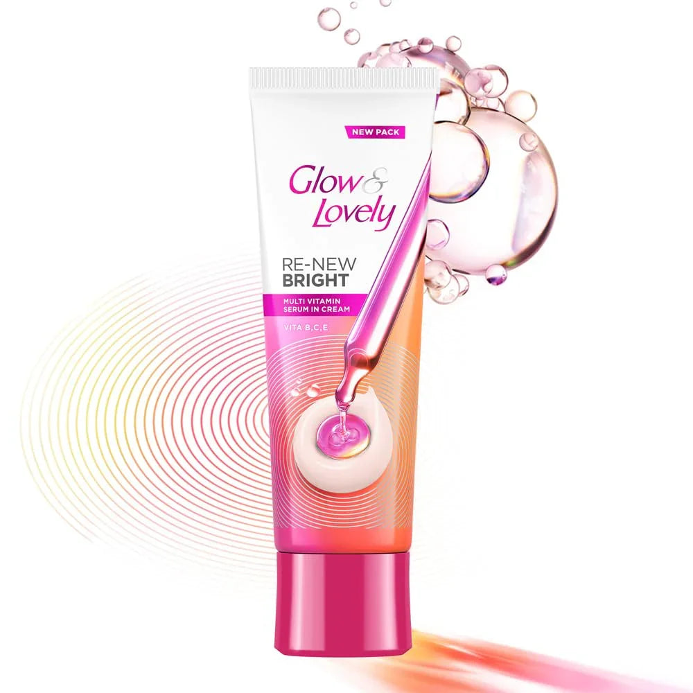 Glow & Lovely Re-New Bright Multi Vitamin Serum in Cream - 80g