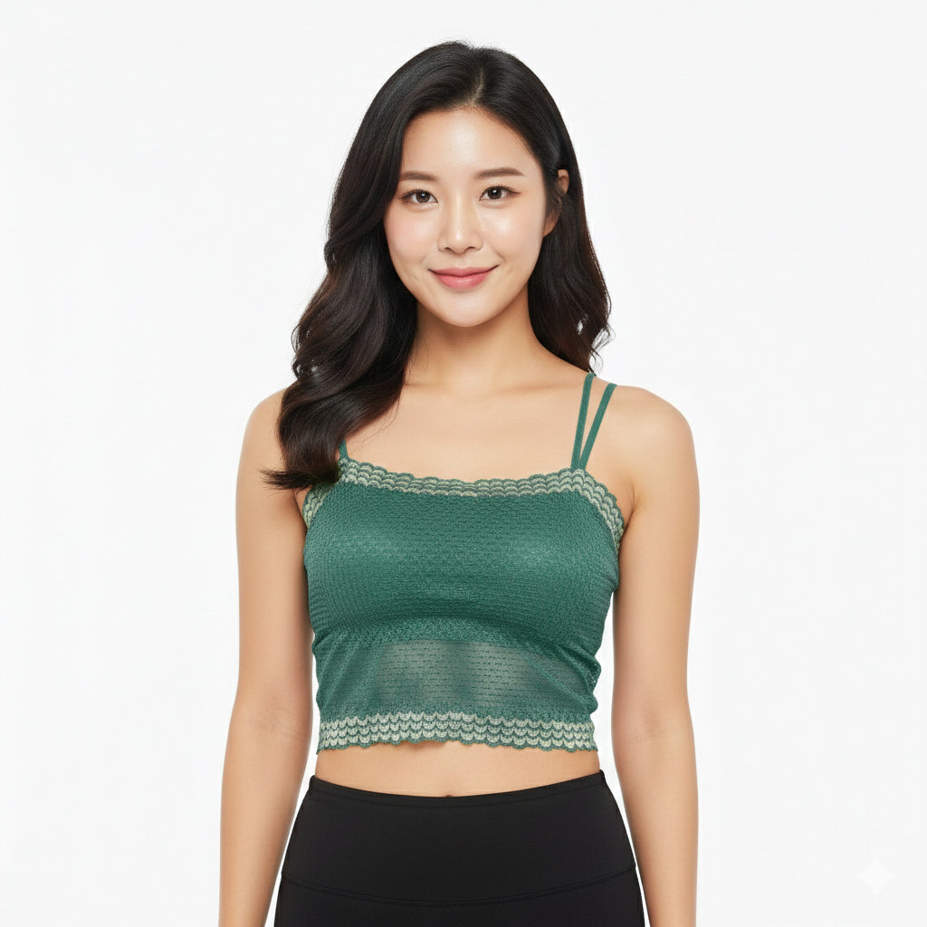 Women's Split Lace Seamless Bra - 2651#