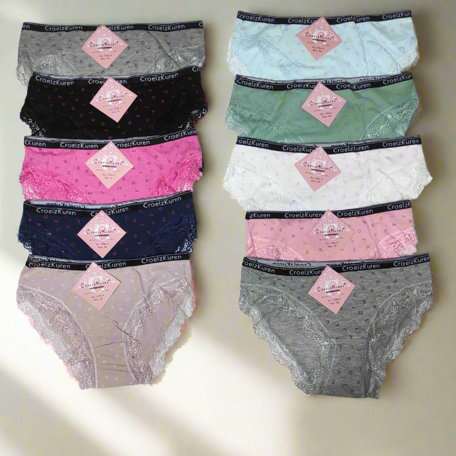 Croelz Kuran Apparel Series Panty 3Pcs Assorted - 2701-5