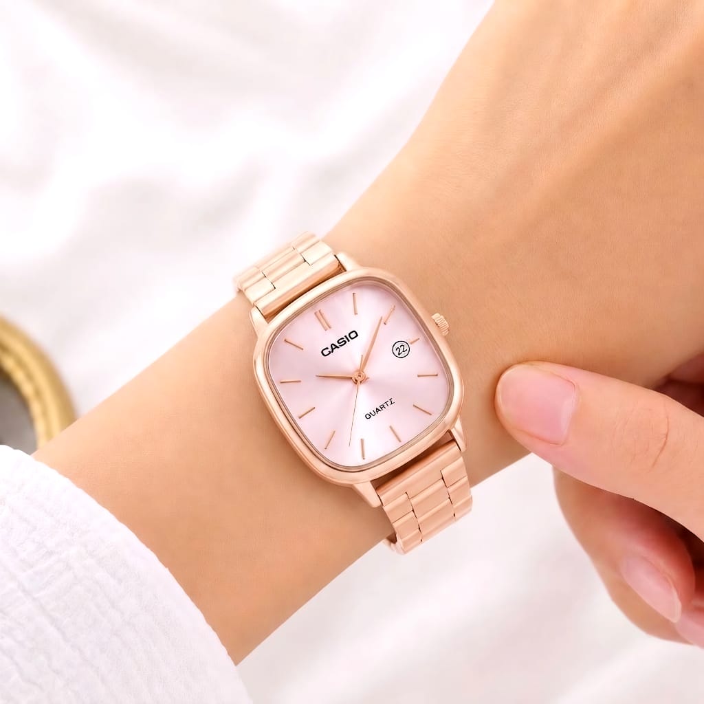 Casio Vintage Rose Gold Steel Bracelet Watch - A9631 Rose Gold