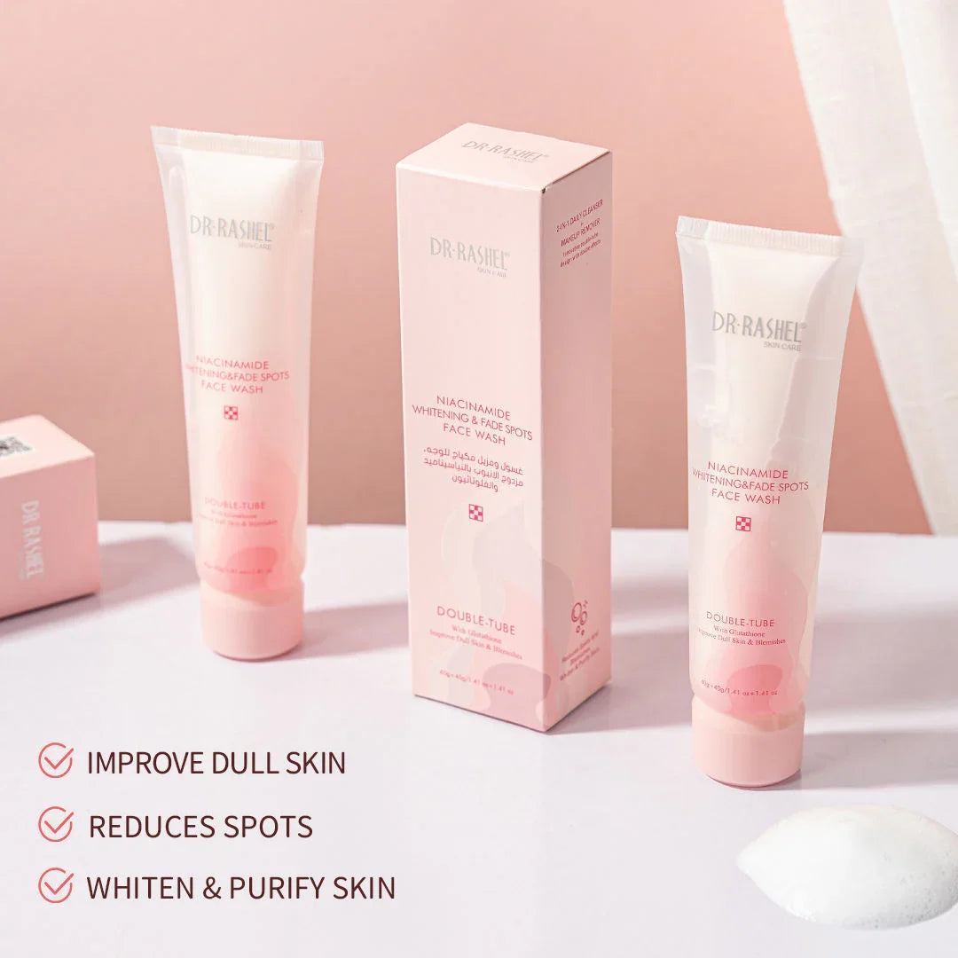Dr.Rashel Double Tube Niacinamide Face Wash - 40g+40g
