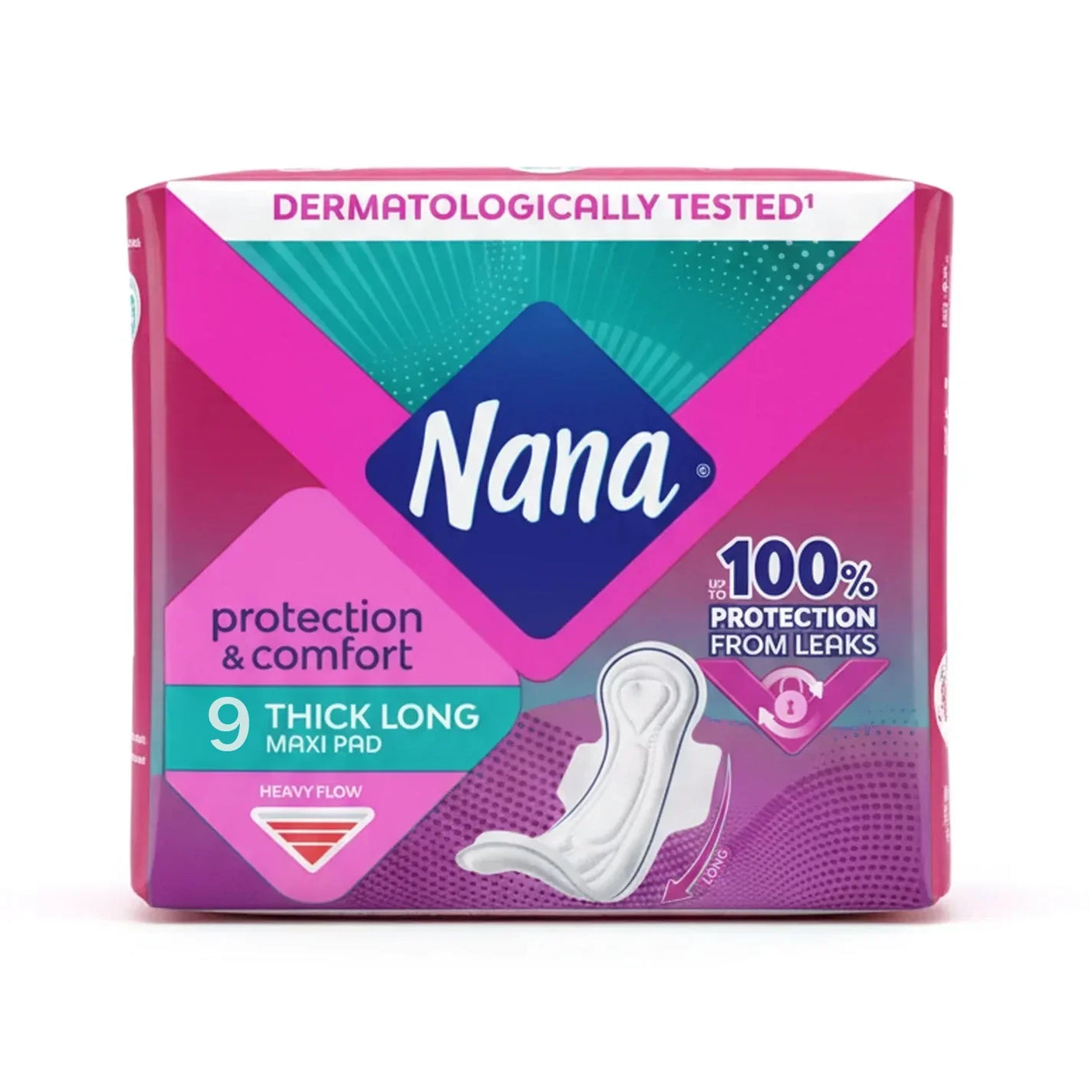 Nana Maxi Thick Long Pads - 9 Pads