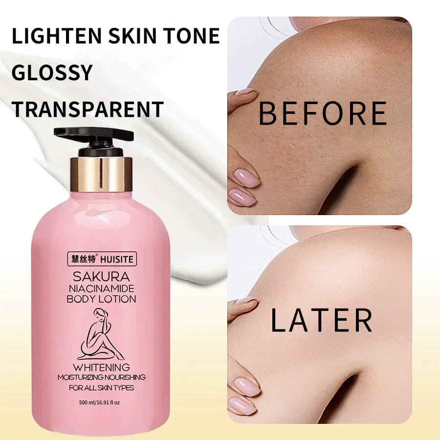 HUISITE Sakura Niacinamide Body Lotion - 500ml