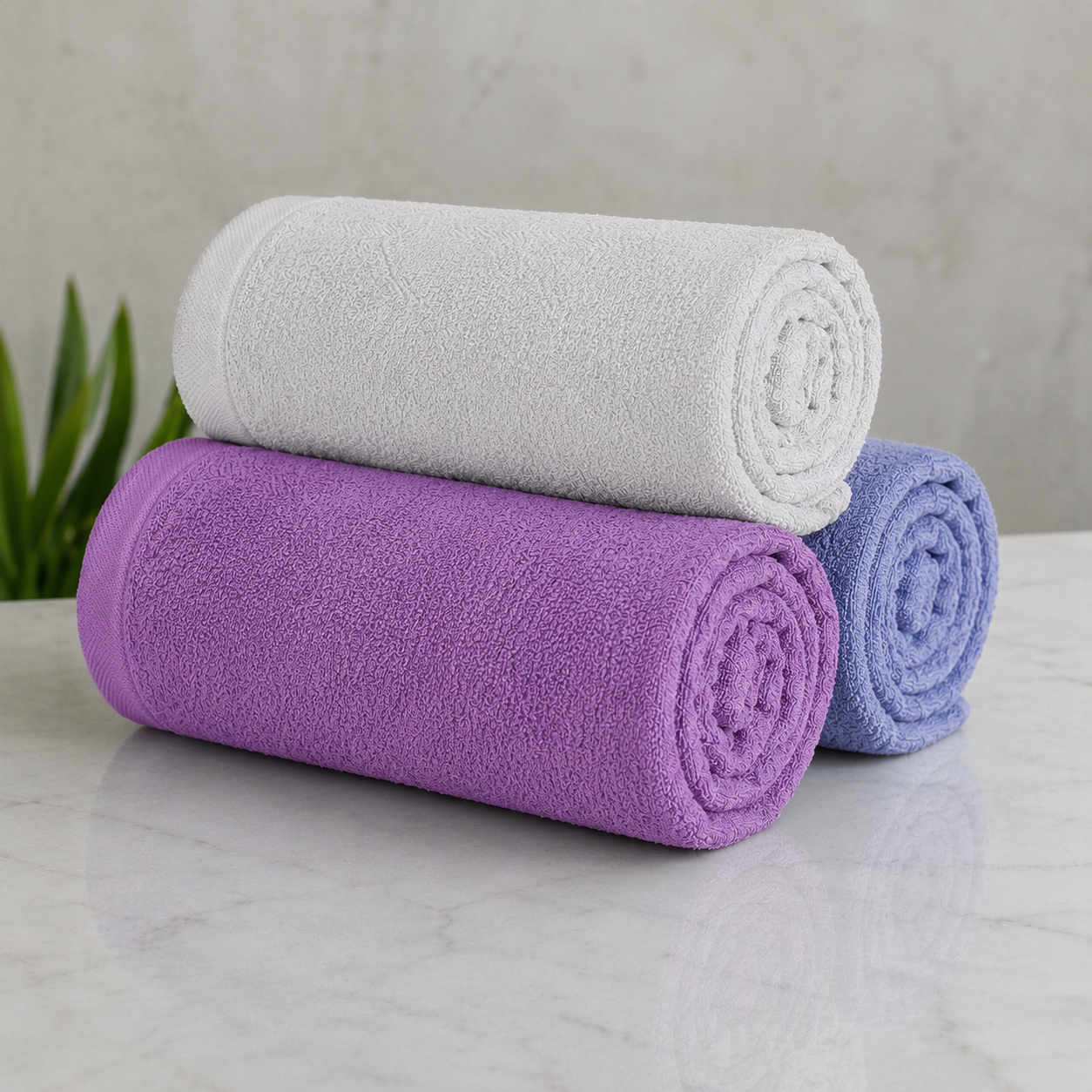 Quick Dry Cotton Hand Towel - 35x75CM