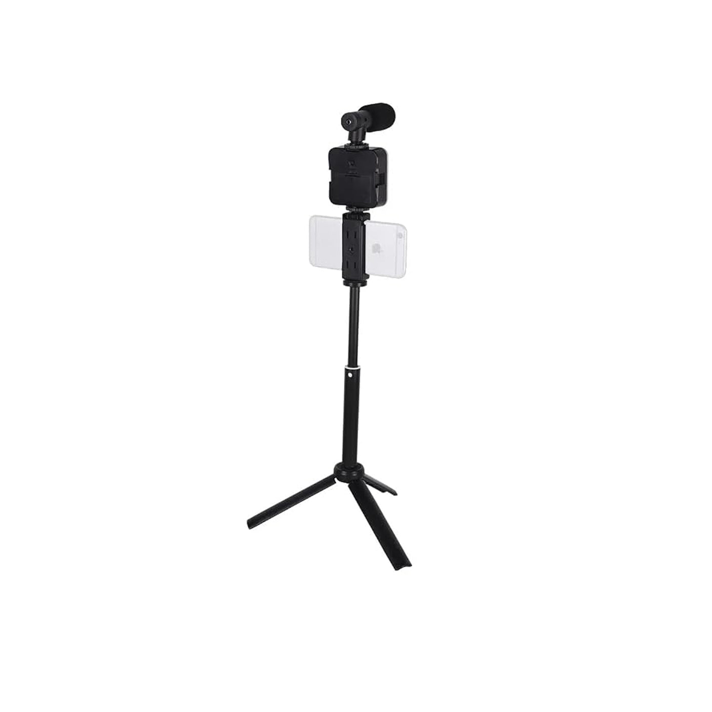 Professional Video Making Kit For Tripod, LED Light & Microphone Set - AY-49T