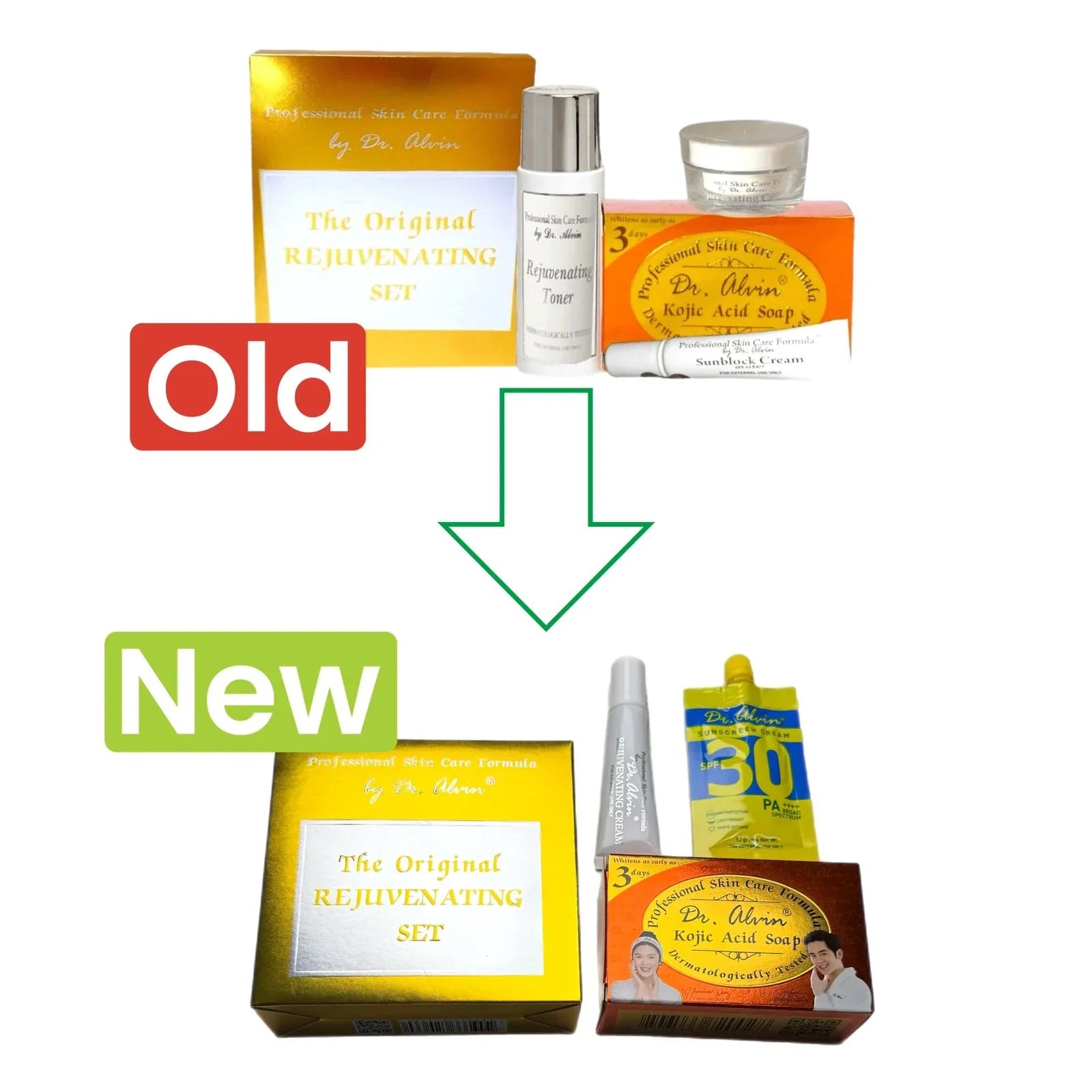 مجموعة تركيبة العناية بالبشرة الاحترافية من دكتور ألفين