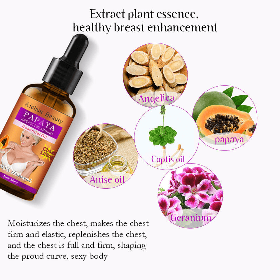 Aichun Beauty Papaya Breast Enlarging Oil - 30ml - Pinoyhyper