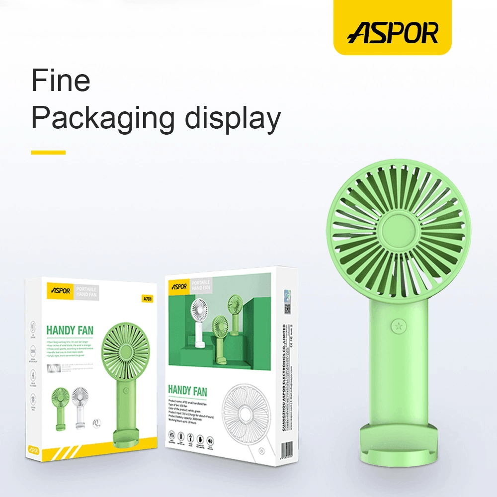 Aspor Portable Small Handheld Fan - A701 - Pinoyhyper
