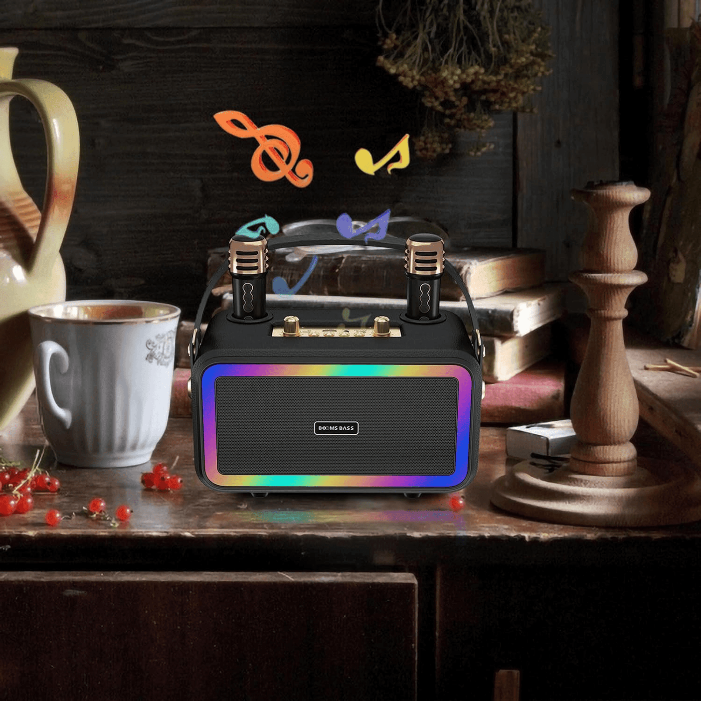 Booms Bass Portable & Wireless Karaoke Speaker - M3201+ - Pinoyhyper