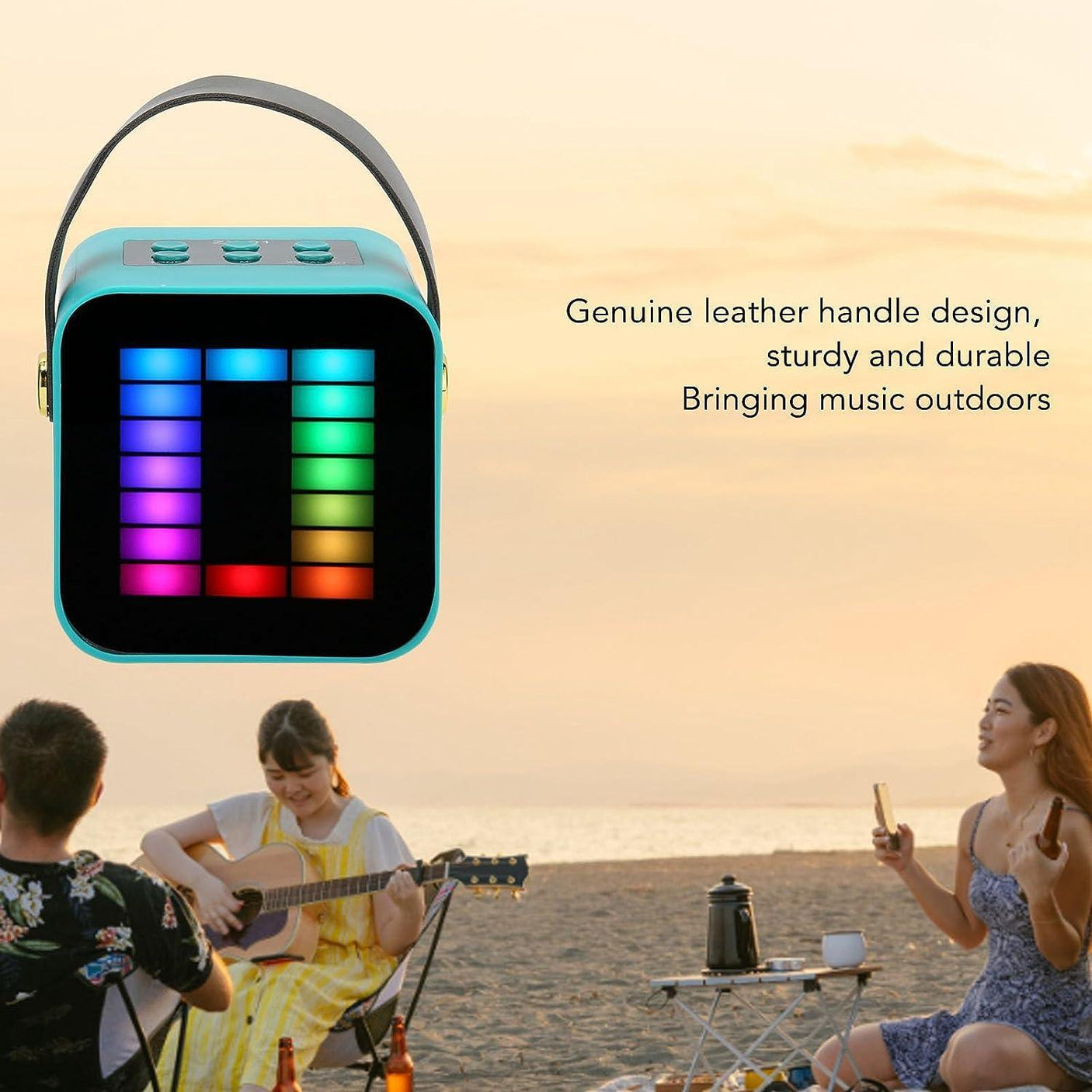 Colorful Portable Karaoke Speaker with Mic - ZX 01 - Pinoyhyper