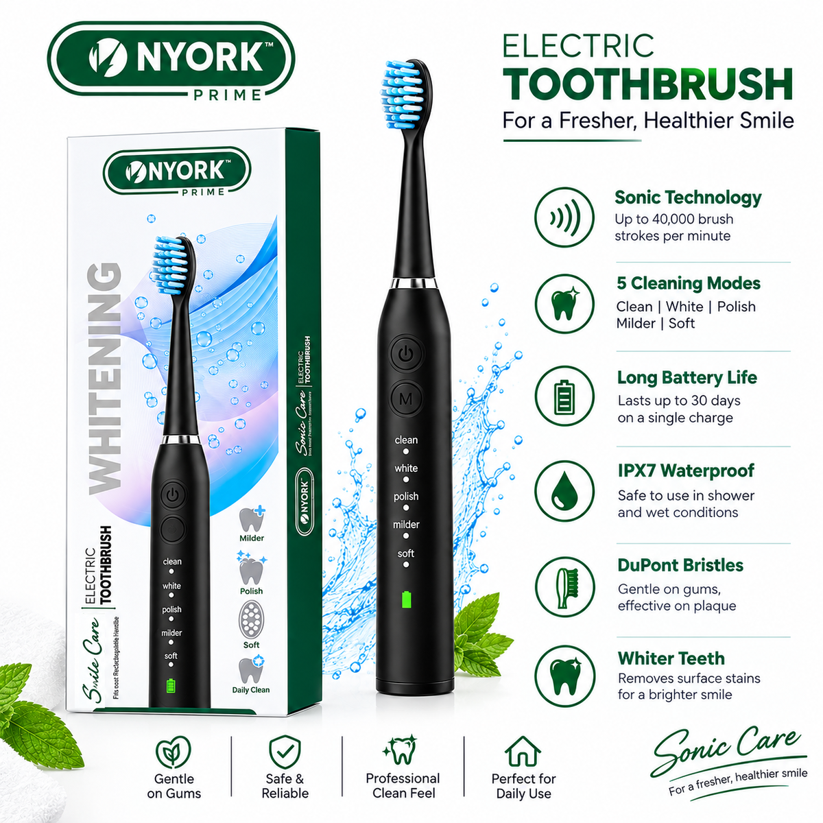Nyork Prime Electric Toothbrush - TH991