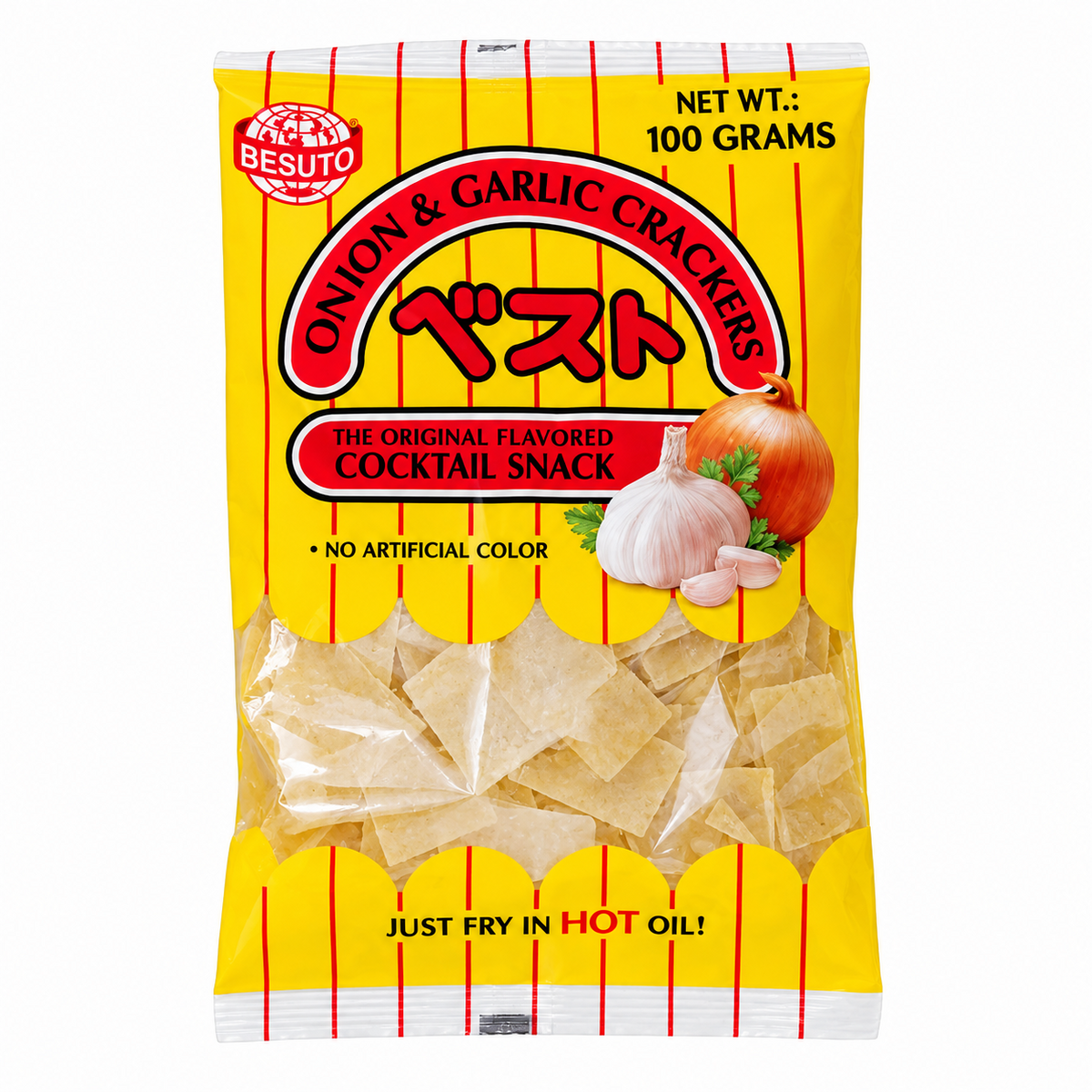 Besuto Onion & Garlic Crackers Uncooked - 100g