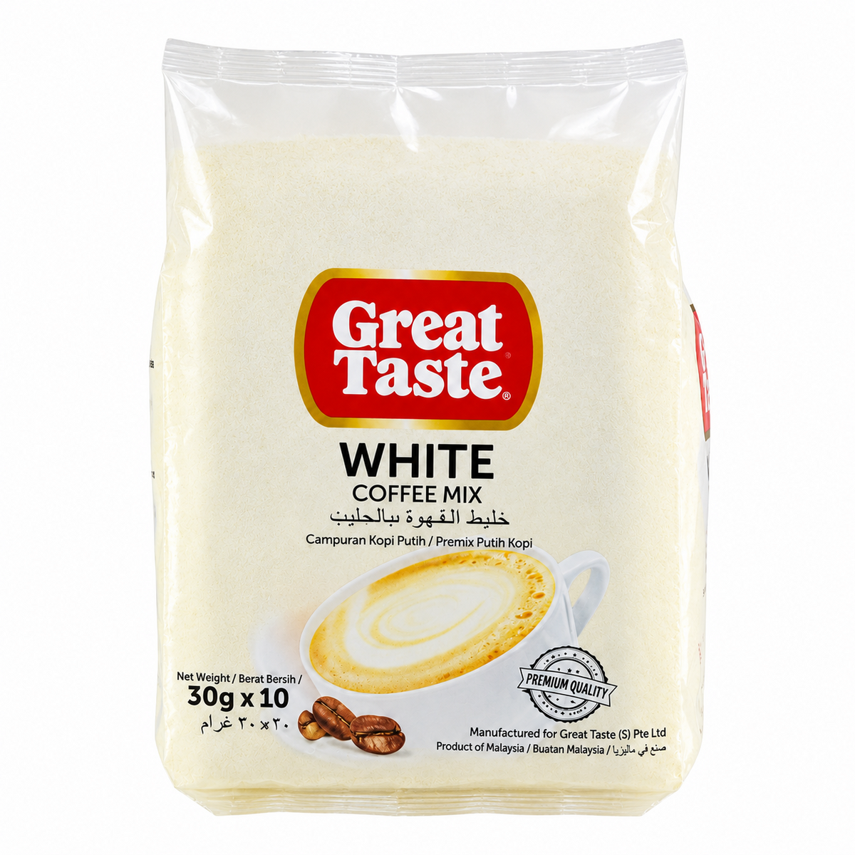 Great Taste 3 In 1 White Coffee Mix 10 x 30gm - 300 gm