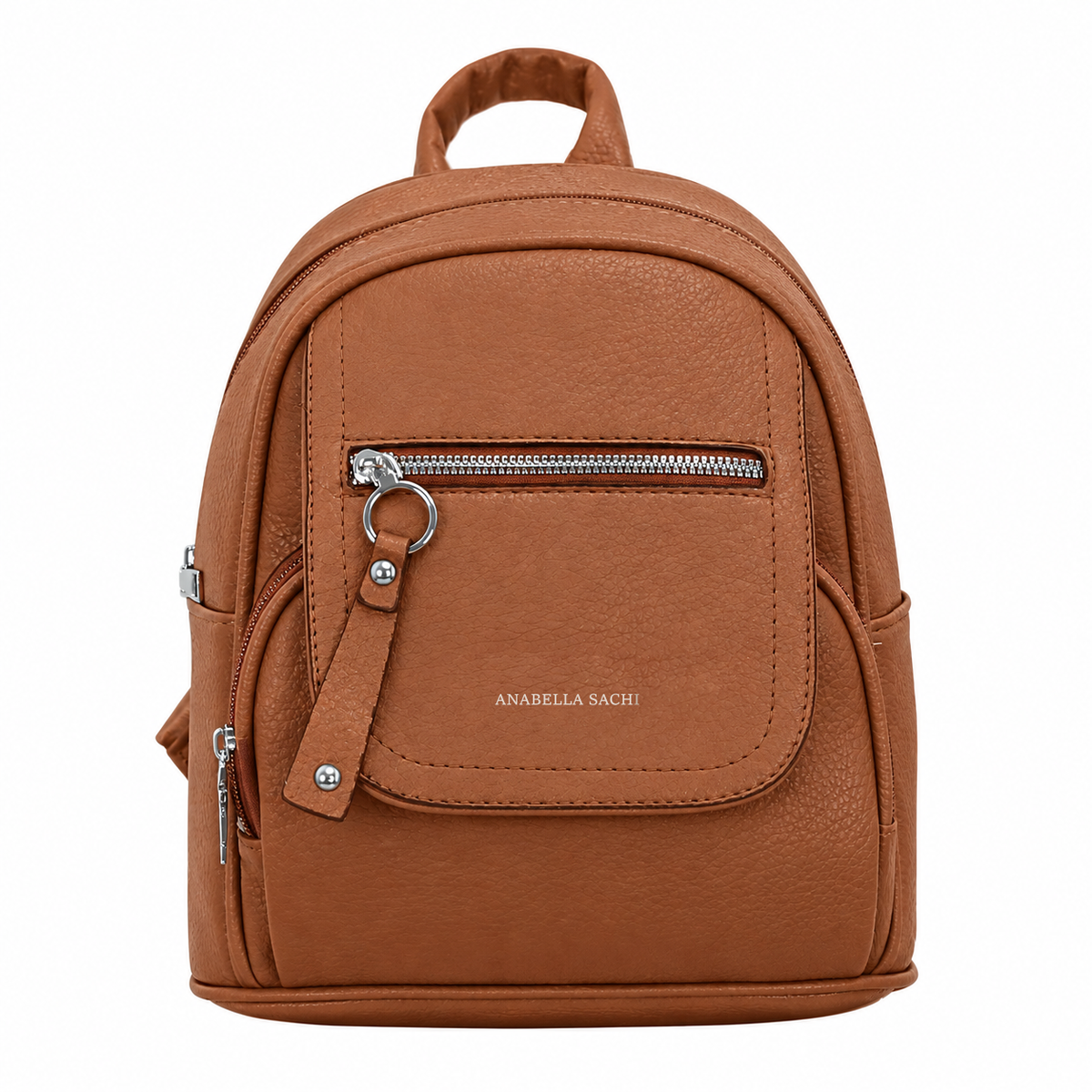 Women's Casual Faux Leather Mini Backpack - LJ25047
