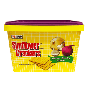 Croley Foods Sunflower Crackers Onion-Garlic Flavor - 650g - Pinoyhyper
